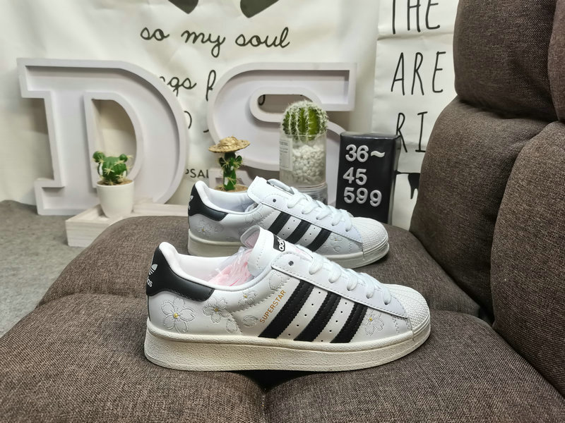 Shoes Adidas 599D Adidas Originals Superstar shell head classic versatile casual sports shoes with wear-resistant upper #High-density EVA foam soft cushioning midsole pull-up process ❗58
