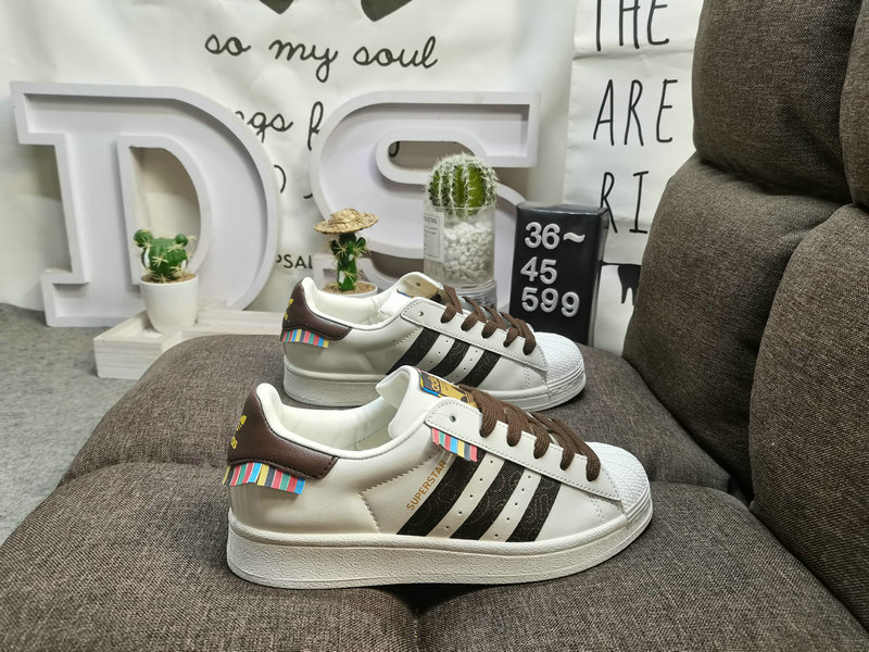 Shoes Adidas 599D Adidas Originals Superstar shell head classic versatile casual sports shoes with wear-resistant upper #High-density EVA foam soft cushioning midsole pull-up process ❗58