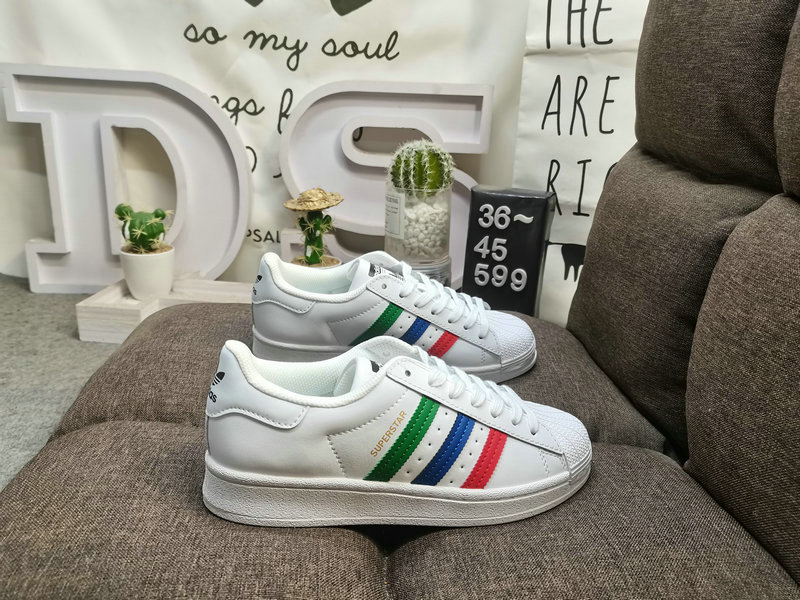 Shoes Adidas 599D Adidas Originals Superstar shell head classic versatile casual sports shoes with wear-resistant upper #High-density EVA foam soft cushioning midsole pull-up process ❗58