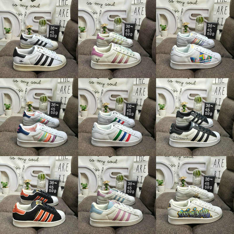 Shoes Adidas 599D Adidas Originals Superstar shell head classic versatile casual sports shoes with wear-resistant upper #High-density EVA foam soft cushioning midsole pull-up process ❗58