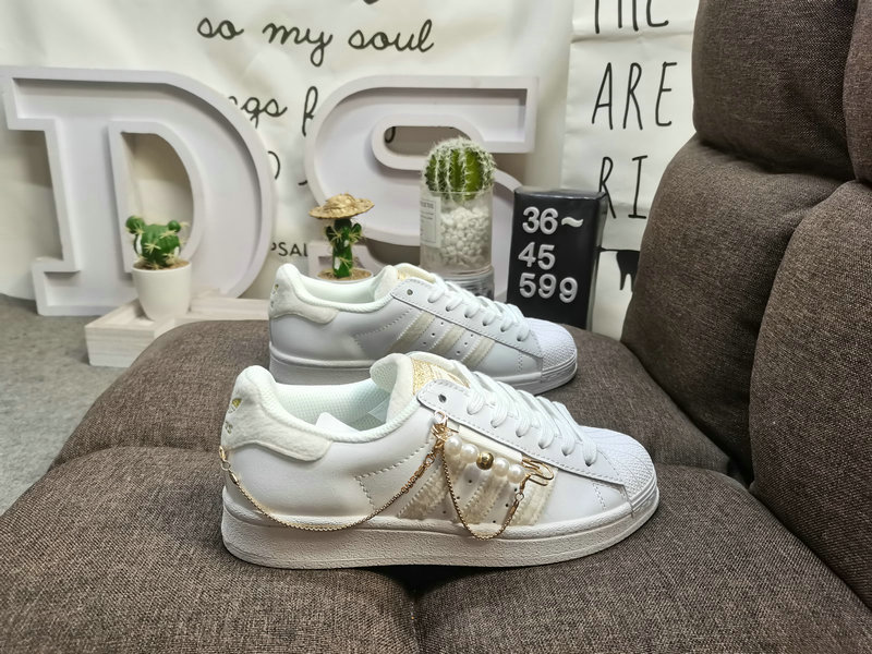 Shoes Adidas 599D Adidas Originals Superstar shell head classic versatile casual sports shoes with wear-resistant upper #High-density EVA foam soft cushioning midsole pull-up process ❗58