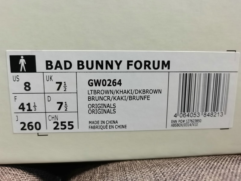 Shoes Adidas 776D company-level✅original last development model original box correct version #original independent data development# Adidas Adidas BAD BUNNY FORUM low-top versatile trendy casual sports shoes. Based on the appearance of retro basketball shoes, it uses leather stitching 10