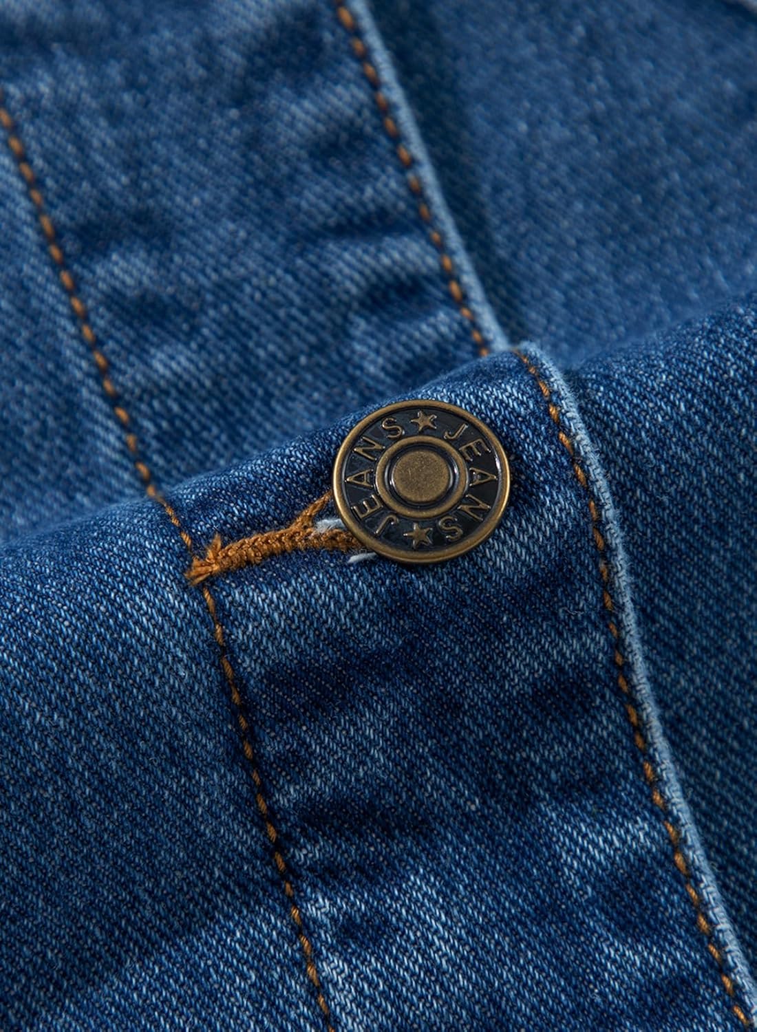 Sidefeel Women’s Jean Jacket Oversized Boyfriend Button Up Long Sleeve Split Zimbaplatinum Denim Jackets