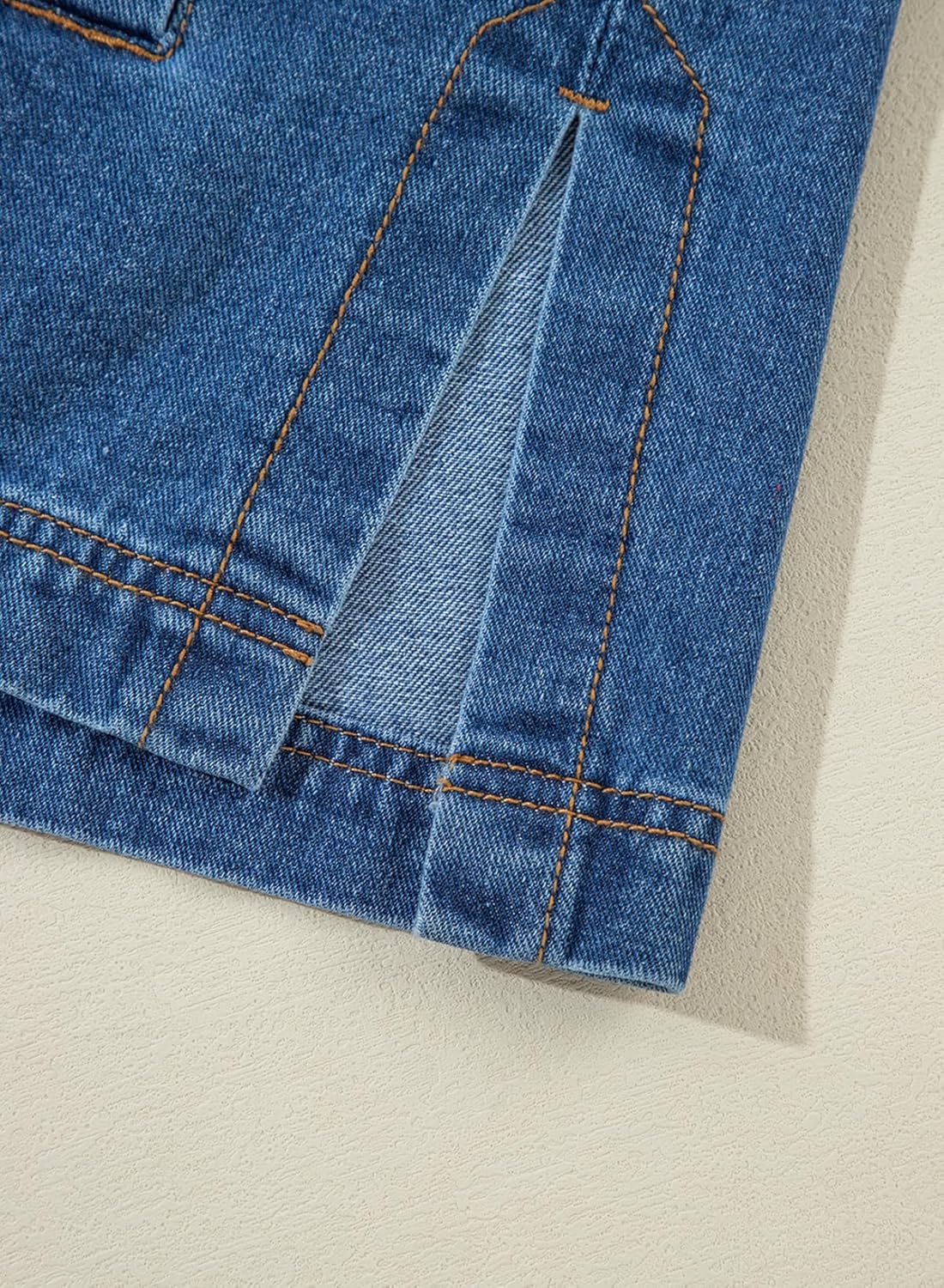 Sidefeel Women’s Jean Jacket Oversized Boyfriend Button Up Long Sleeve Split Zimbaplatinum Denim Jackets