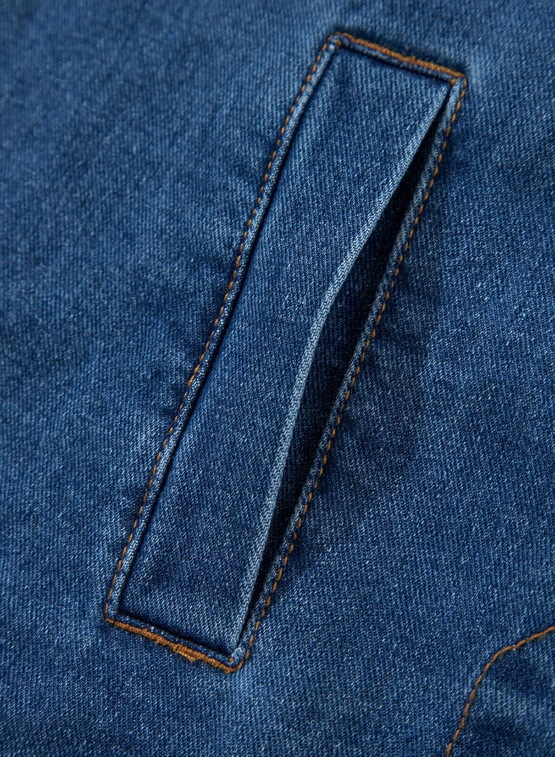 Sidefeel Women’s Jean Jacket Oversized Boyfriend Button Up Long Sleeve Split Zimbaplatinum Denim Jackets