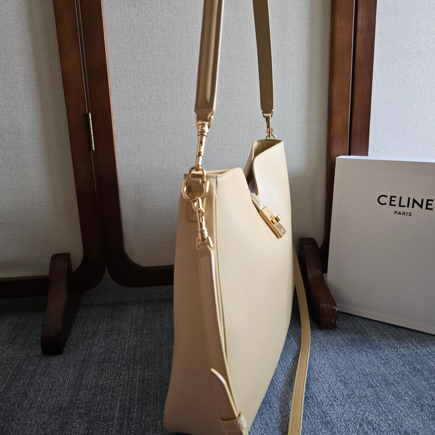 SMALL CAMILLE 16 SOFT BAG IN SMOOTH CALFSKIN - Spring Yellow | CELINE   Celine MEDIUM CAMILLE 16 SOFT BAG IN SMOOTH CALFSKIN