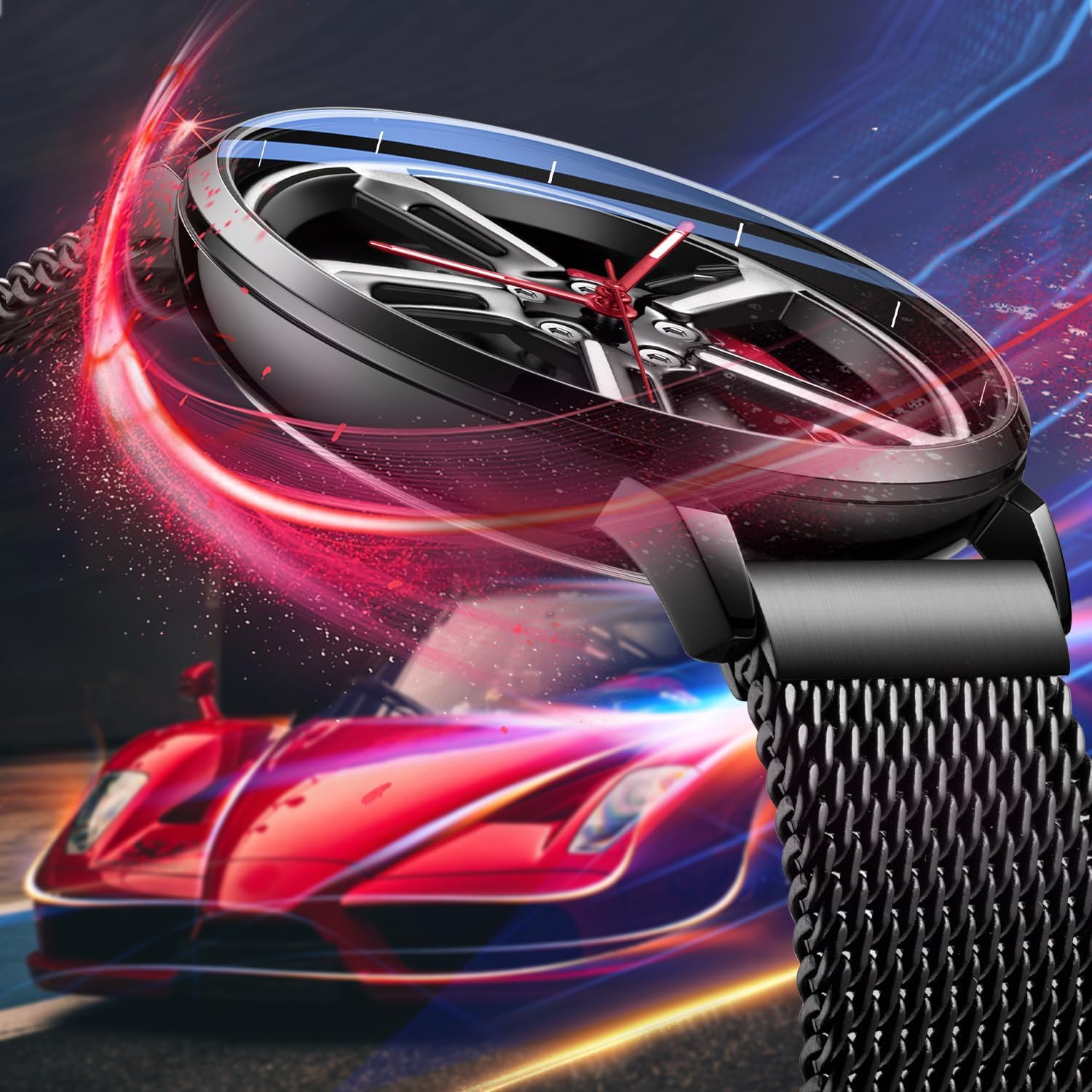 Alternative view of Car Wheel Luxury Wristwatch