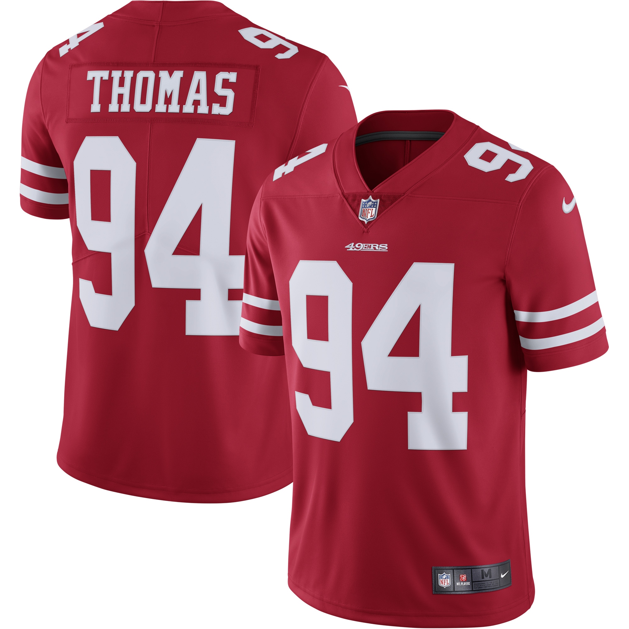 Solomon Thomas San Francisco  Nike Vapor Untouchable Limited Jersey - Scarlet