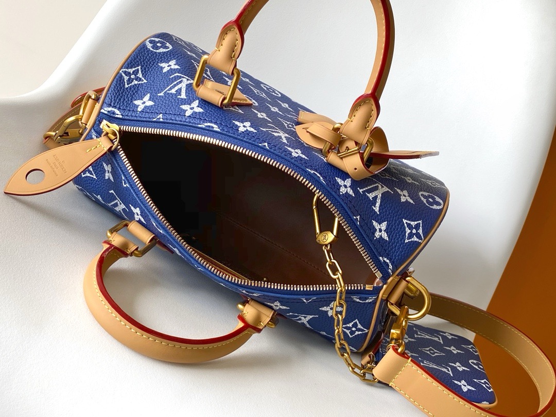 Speedy P9 Bandoulière 25 Autres Cuirs Monogram Blue Bag | LOUIS VUITTON
