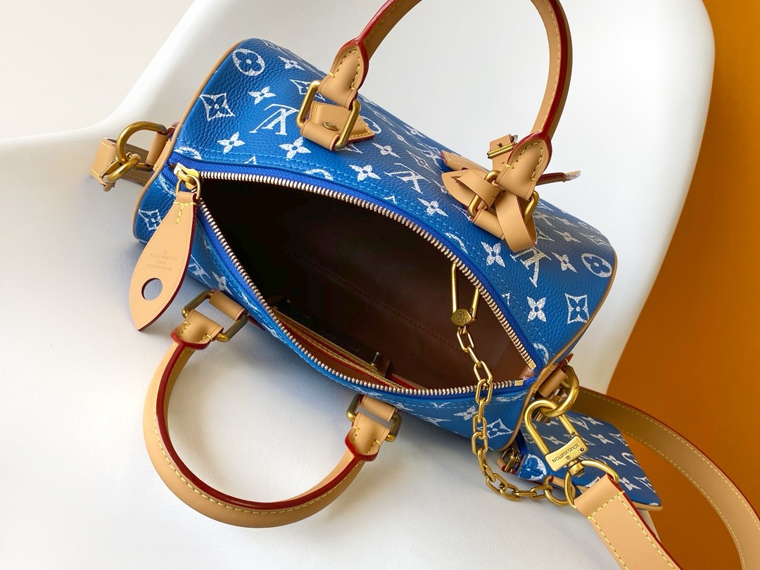 Speedy P9 Bandoulière 25 Autres Cuirs Monogram Blue Bag | LOUIS VUITTON