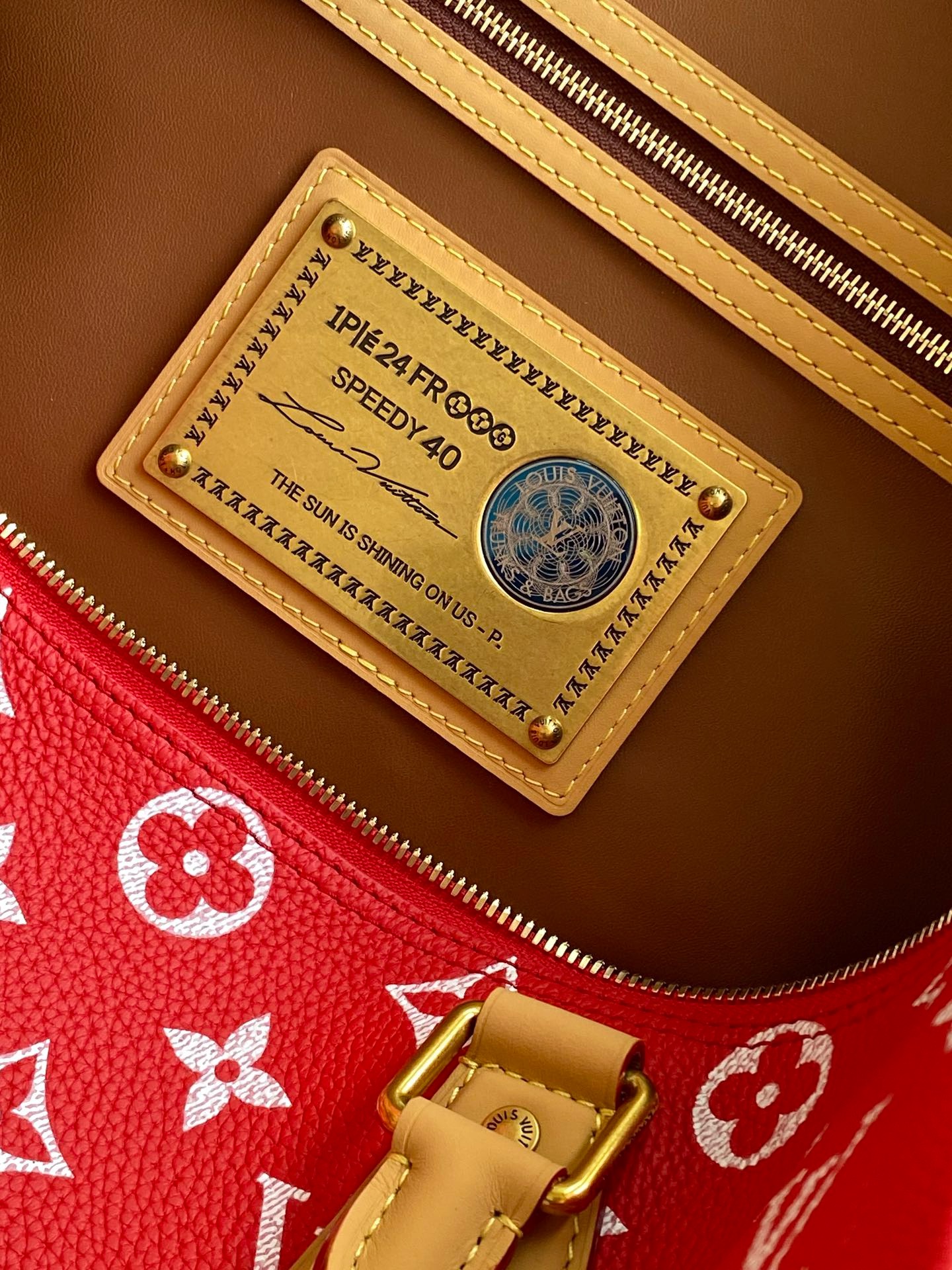 Speedy P9 Bandoulière 30 Autres Cuirs Monogram Red Bag  | LOUIS VUITTON