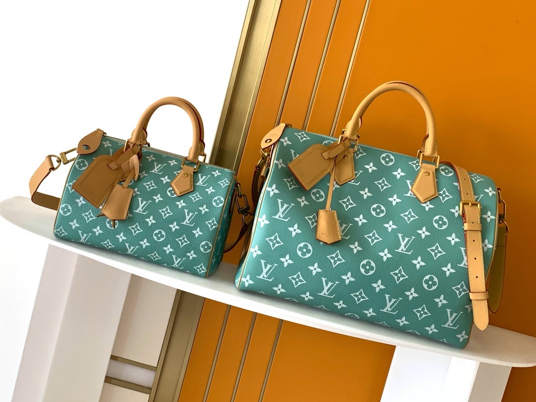 Speedy P9 Bandoulière 40 Autres Cuirs Monogram Light Green Bag | LOUIS VUITTON