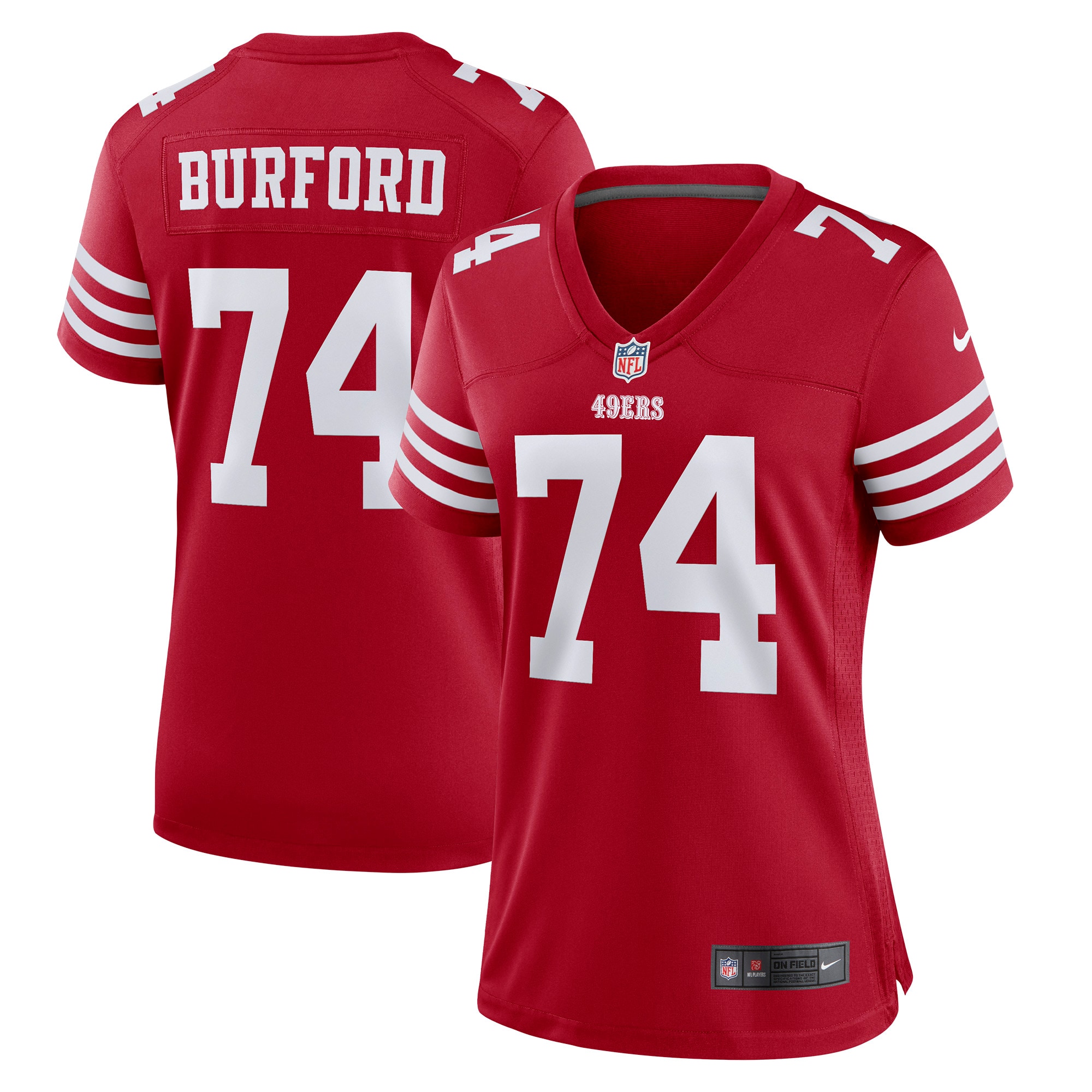 Spencer Burford San Francisco  Nike Women's Game Player Jersey - Scarlet