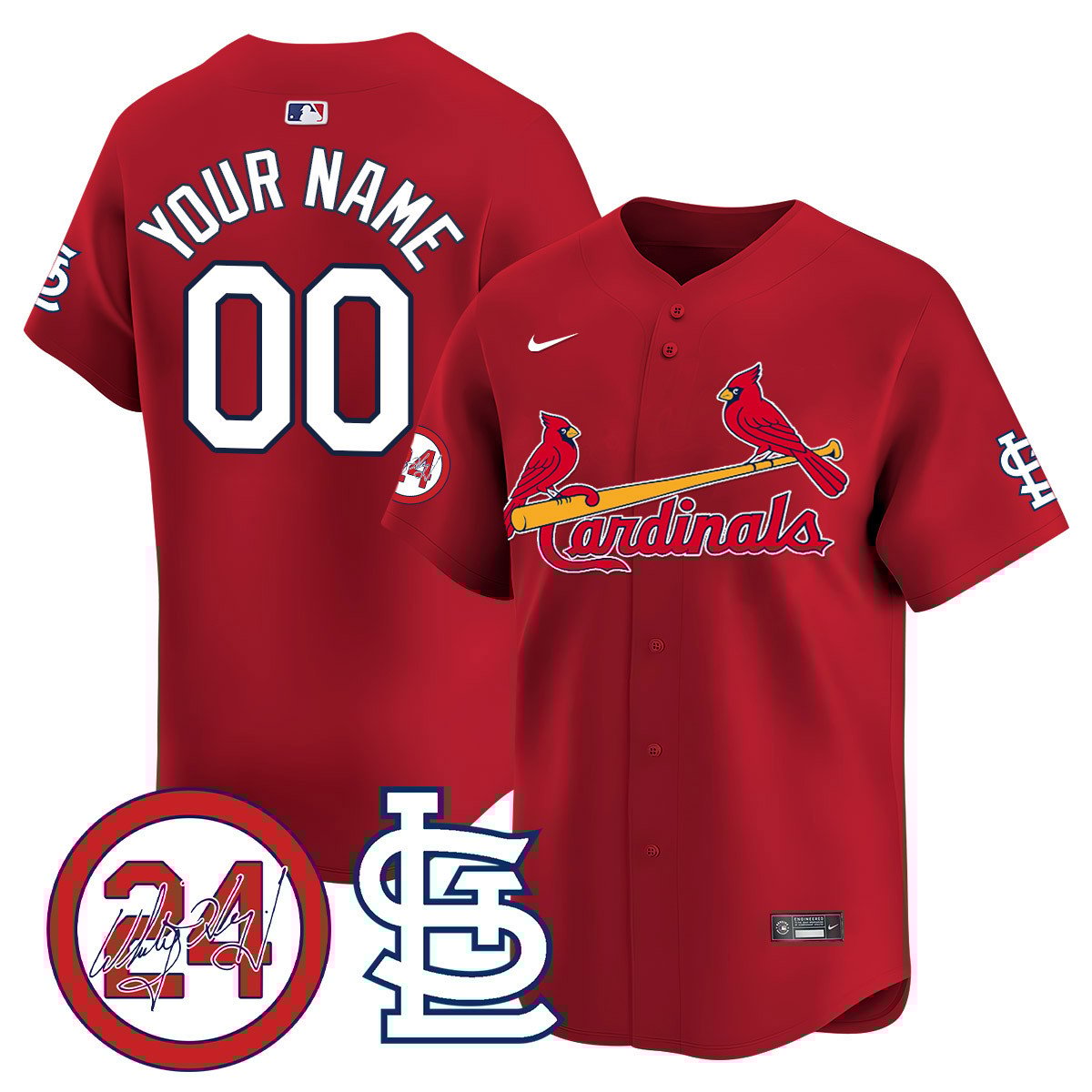 St. Louis Cardinals 2024 Custom Jersey – All Stitched