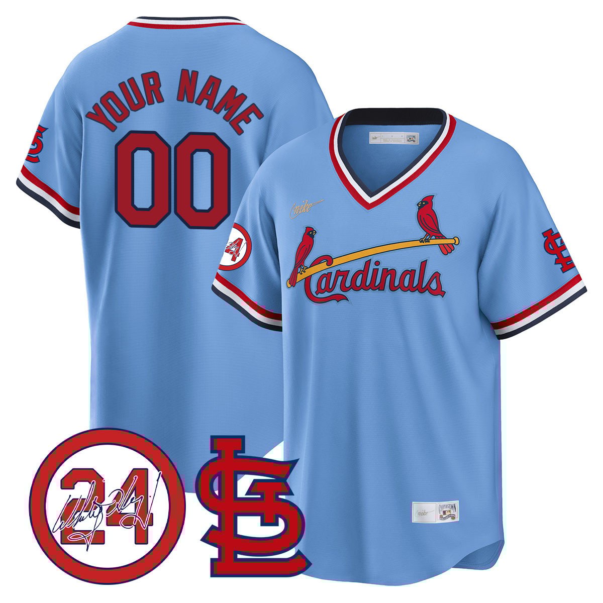 St. Louis Cardinals 2024 Custom Jersey – All Stitched
