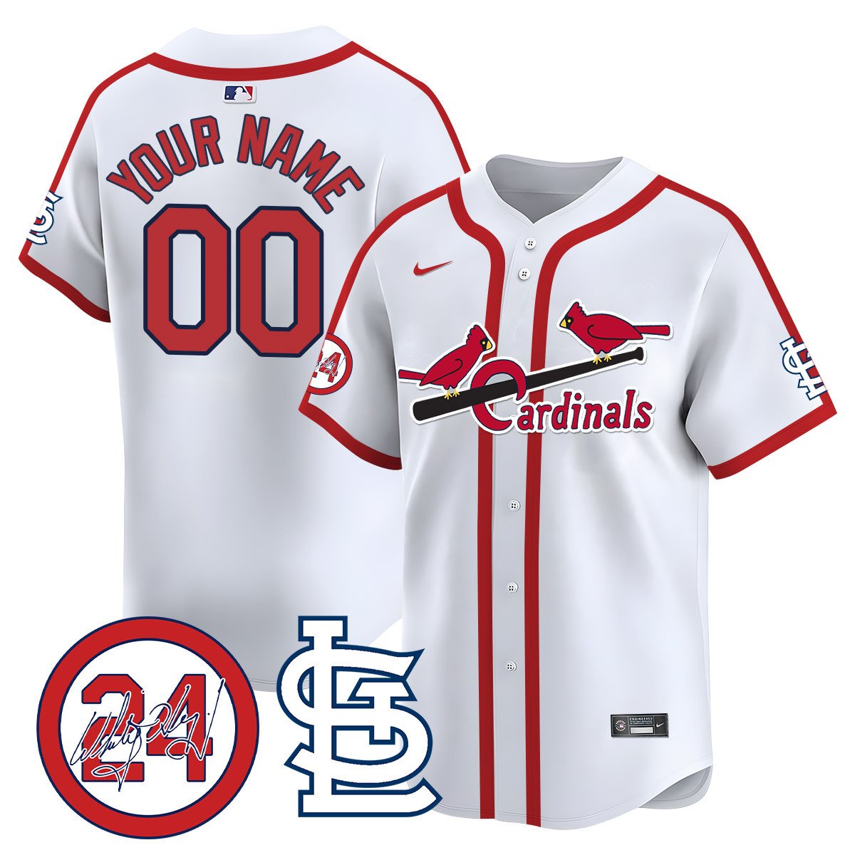 St. Louis Cardinals 2024 Custom Jersey – All Stitched