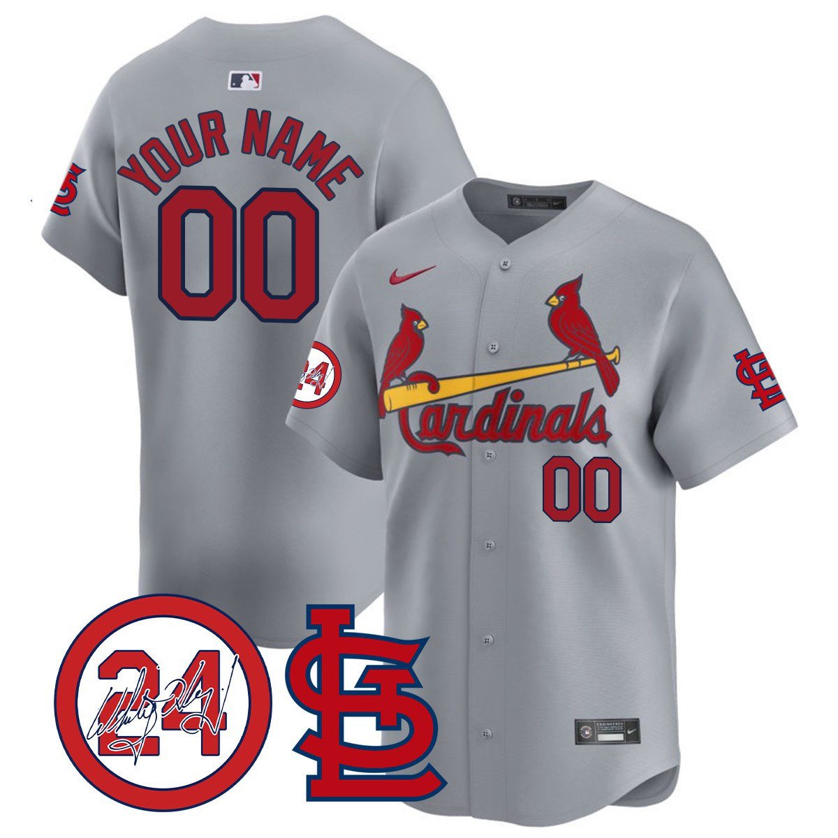 St. Louis Cardinals 2024 Custom Jersey – All Stitched