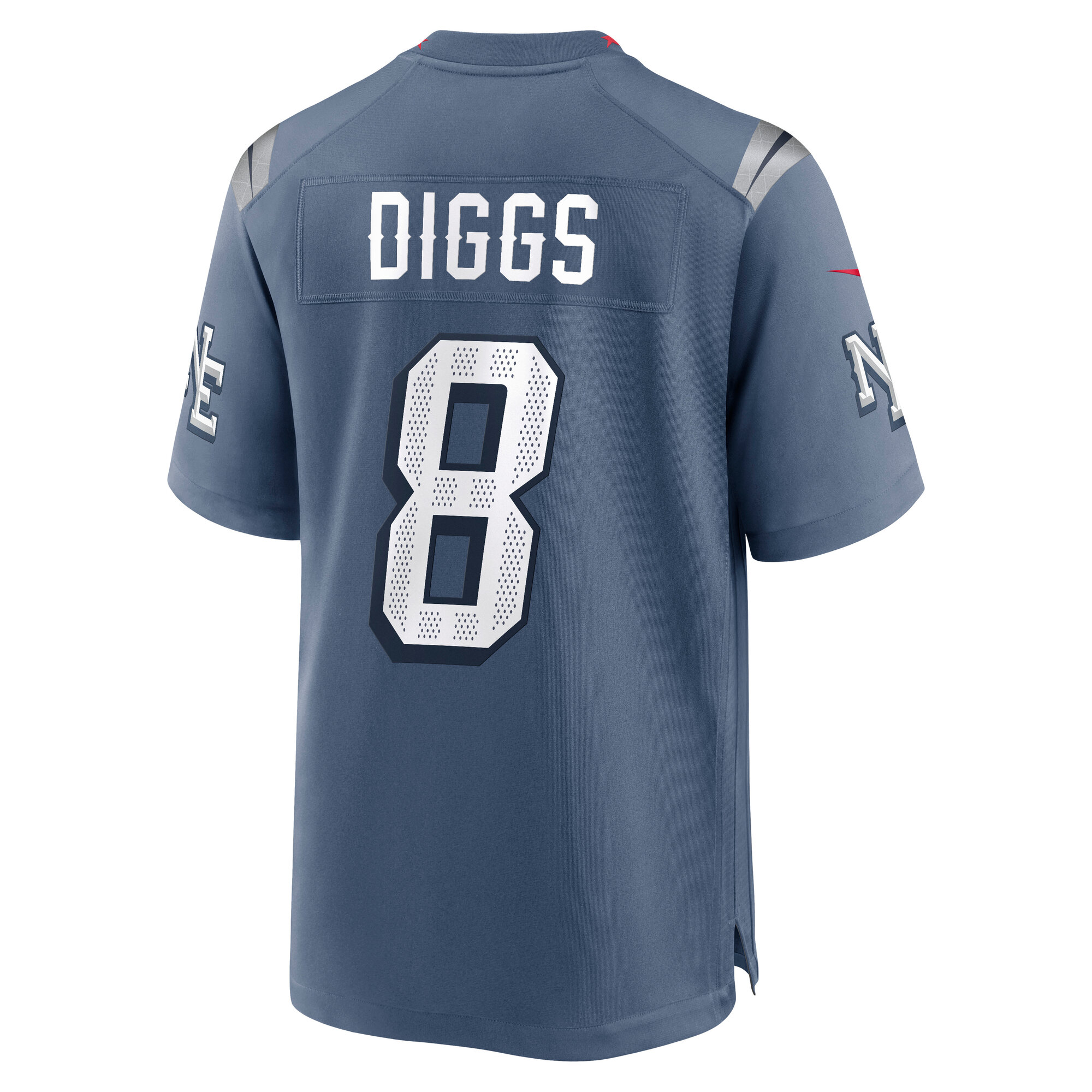 Stefon Diggs New England Patriots Nike 2025 Rivalries Collection Game Jersey – Storm Blue