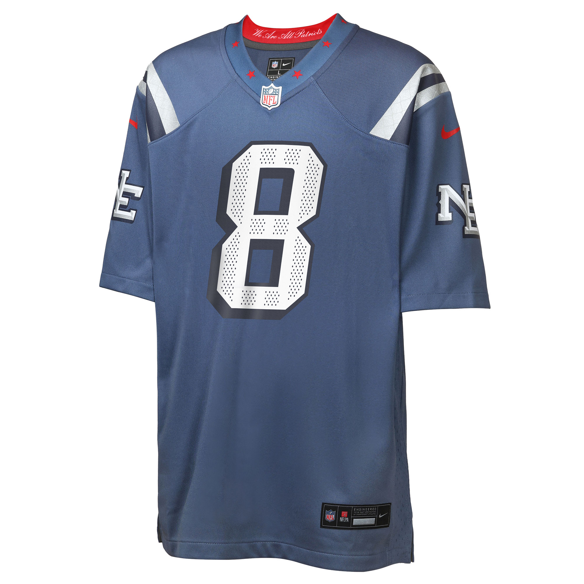Stefon Diggs New England Patriots Nike Youth 2025 Rivalries Collection Game Jersey – Storm Blue