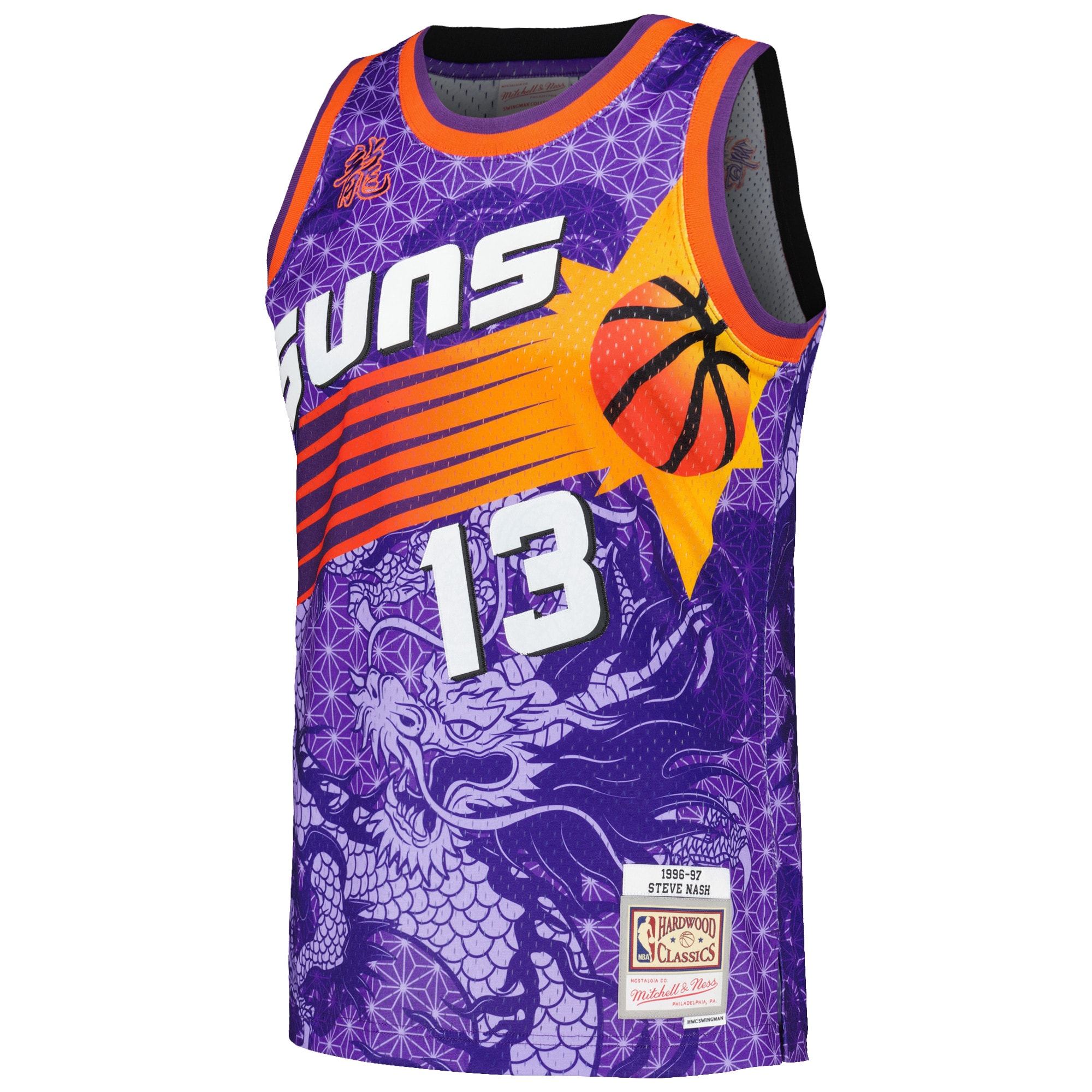 Steve Nash Phoenix Suns Mitchell & Ness 1996/97 Hardwood Classics Asian Heritage 6.0 Swingman Throwback Player Jersey - Purple
