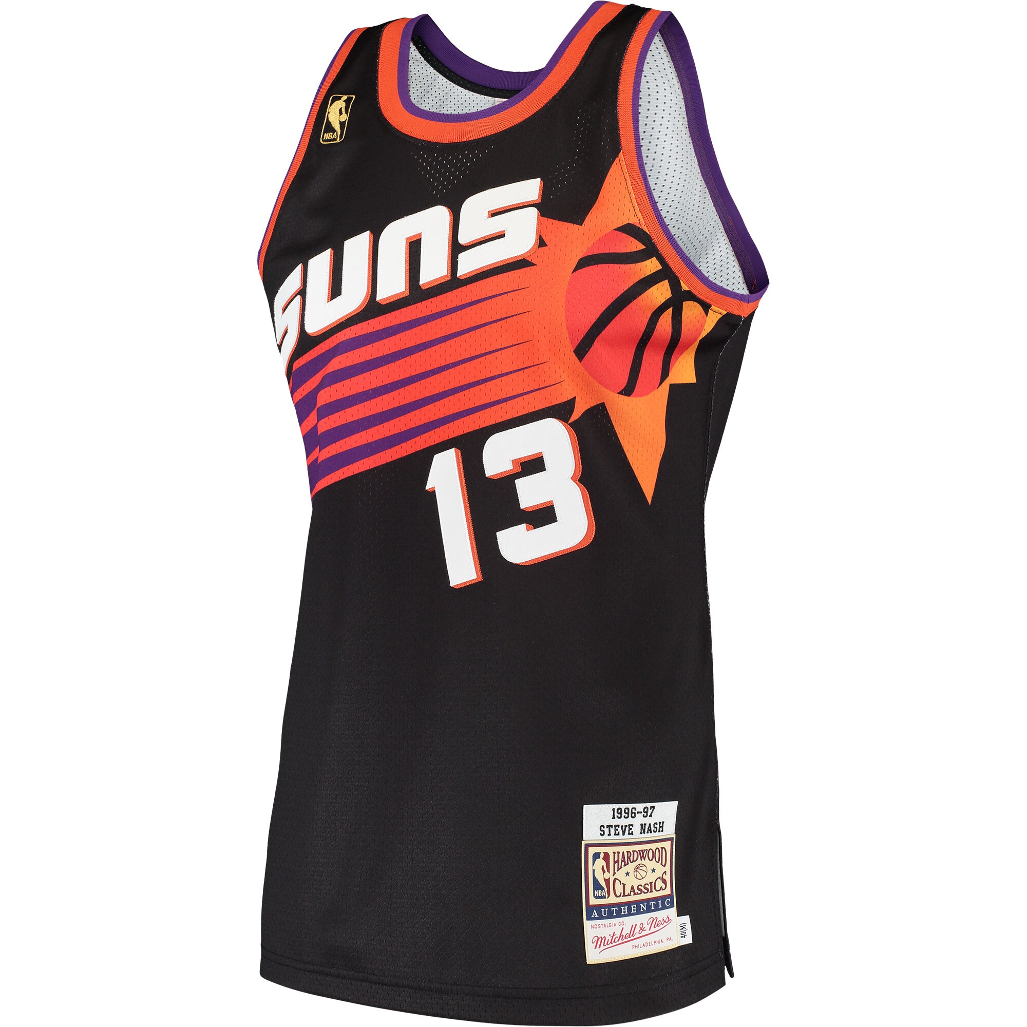 Steve Nash Phoenix Suns Mitchell & Ness 1996/97 Hardwood Classics Authentic Jersey - Black