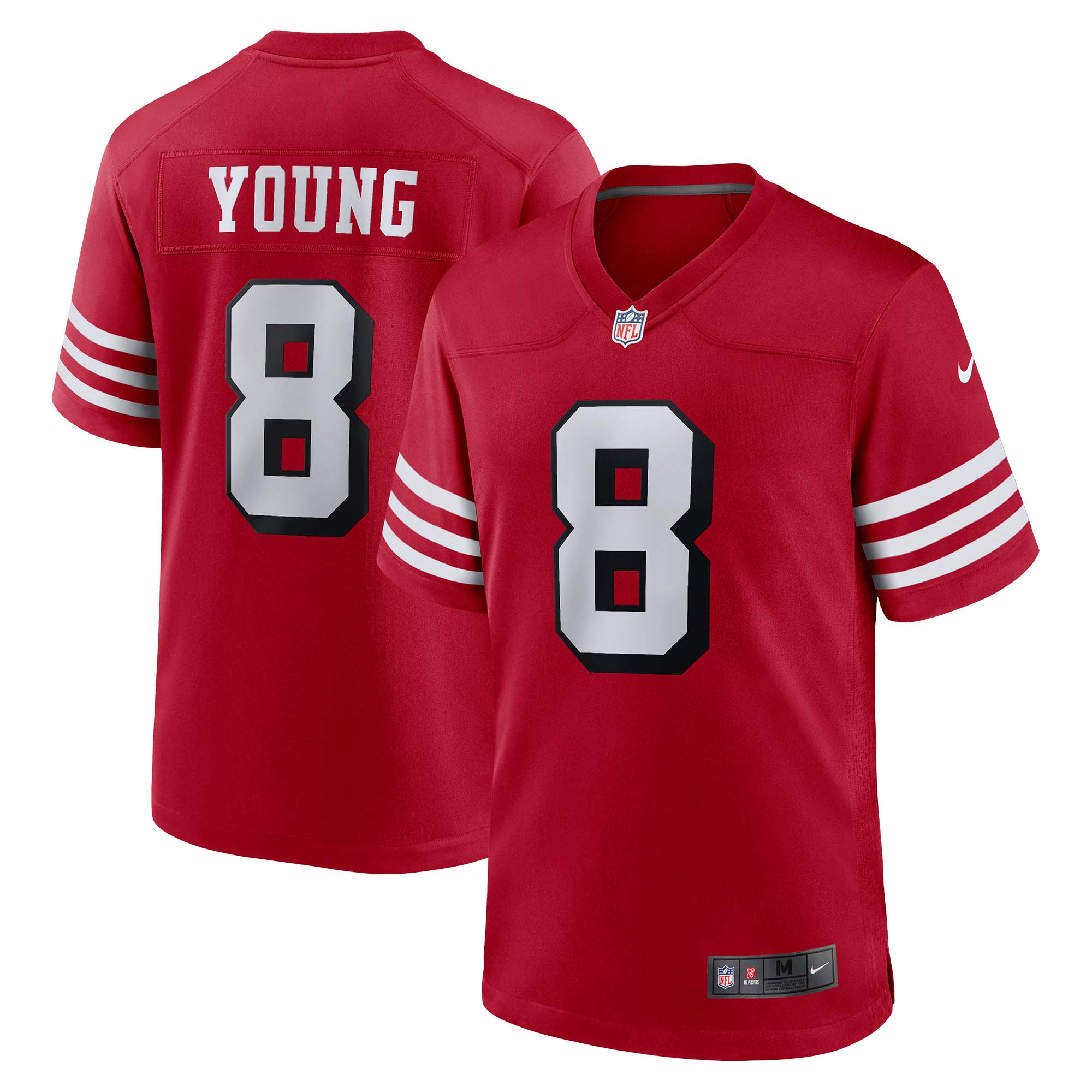 Steve Young San Francisco  Nike Retired Alternate Game Jersey - Scarlet