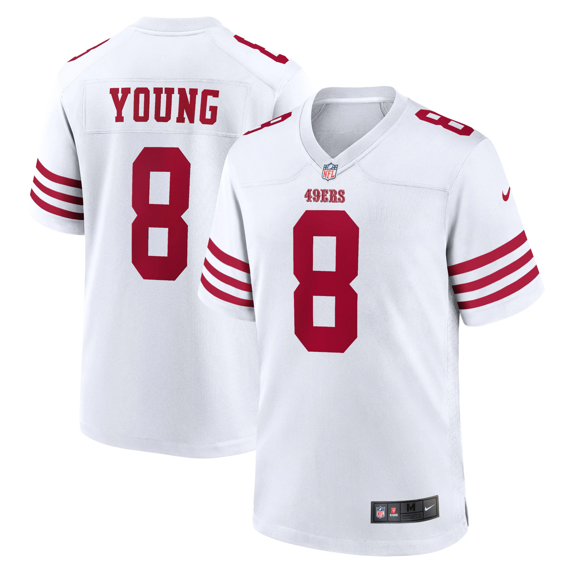 Steve Young San Francisco  Nike Retired Player Game Jersey - White