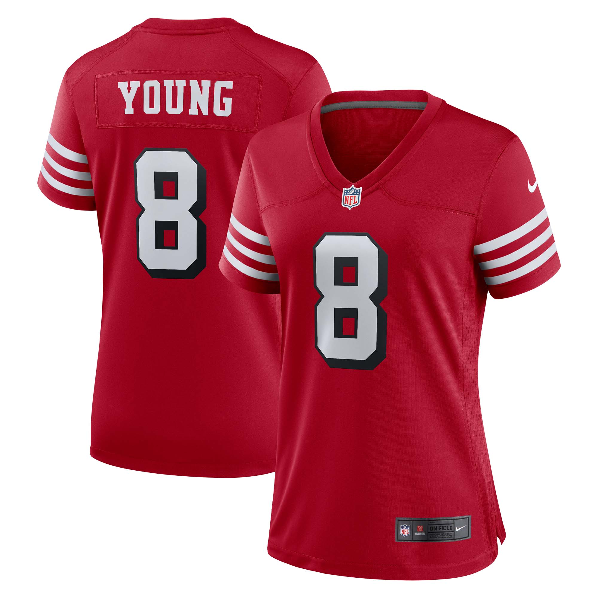Steve Young San Francisco  Nike Women's Alternate Game Jersey - Scarlet