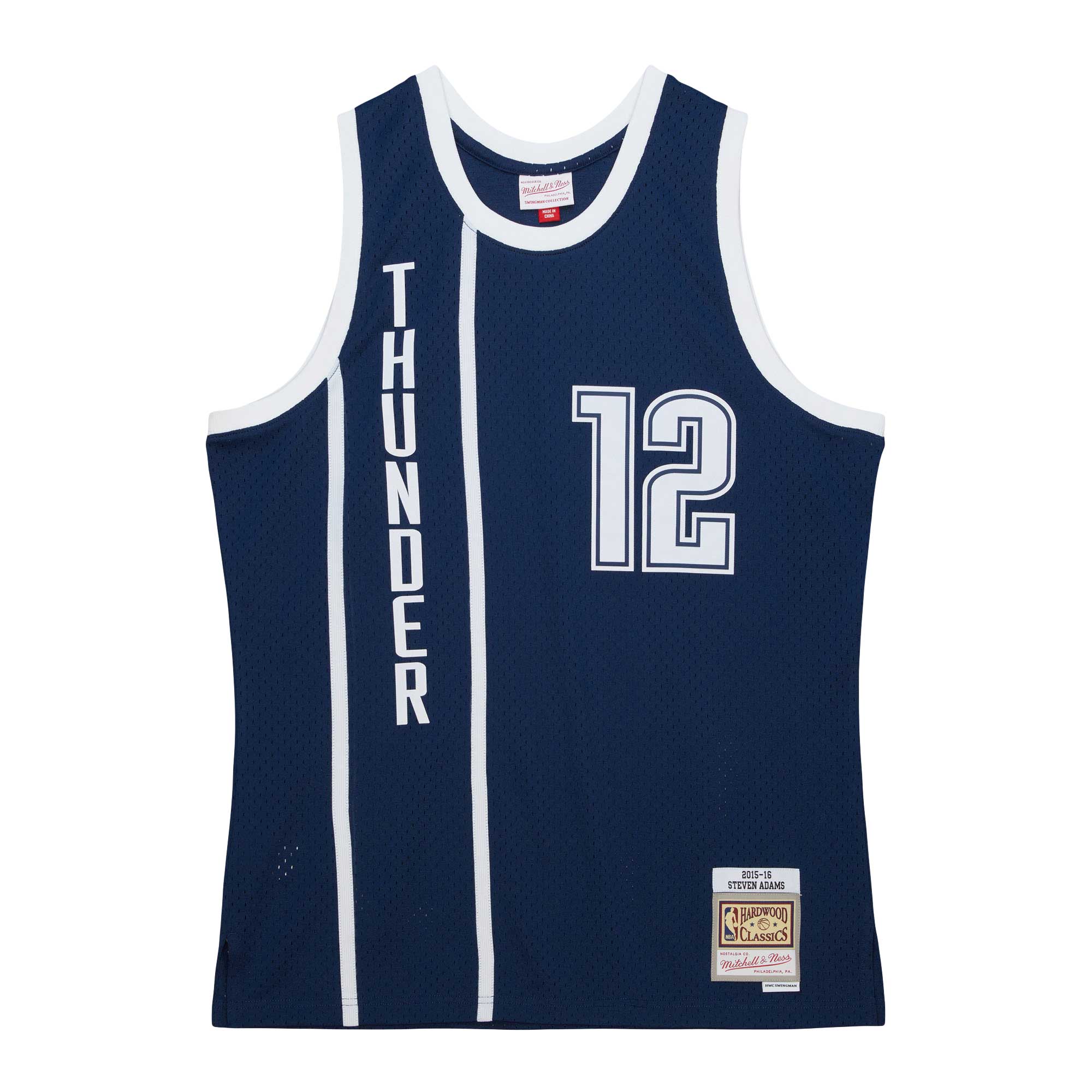 Premium Steven Adams Thunder Hardwood Classics Jersey - Mitchell & Ness 2015/16