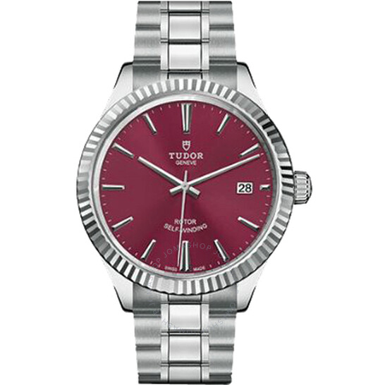 Style Automatic Burgundy Dial Men's Watch