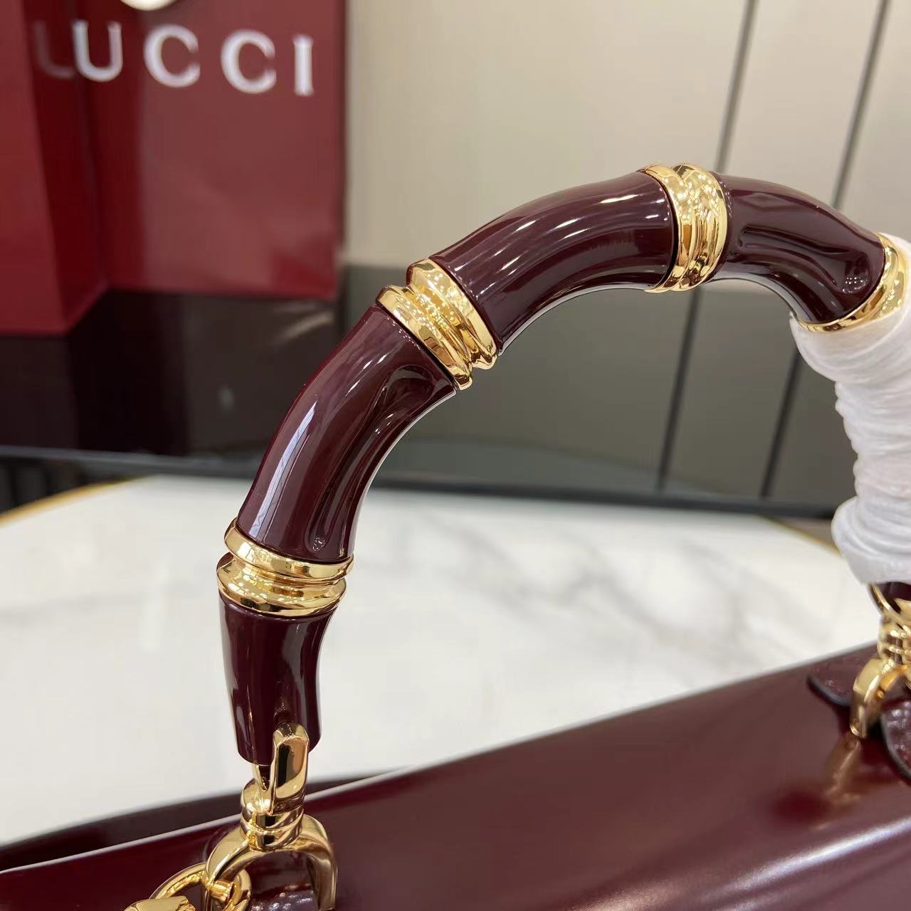 Túi Gucci Bamboo Diva Small Handle 'red 827750-AAEVT-