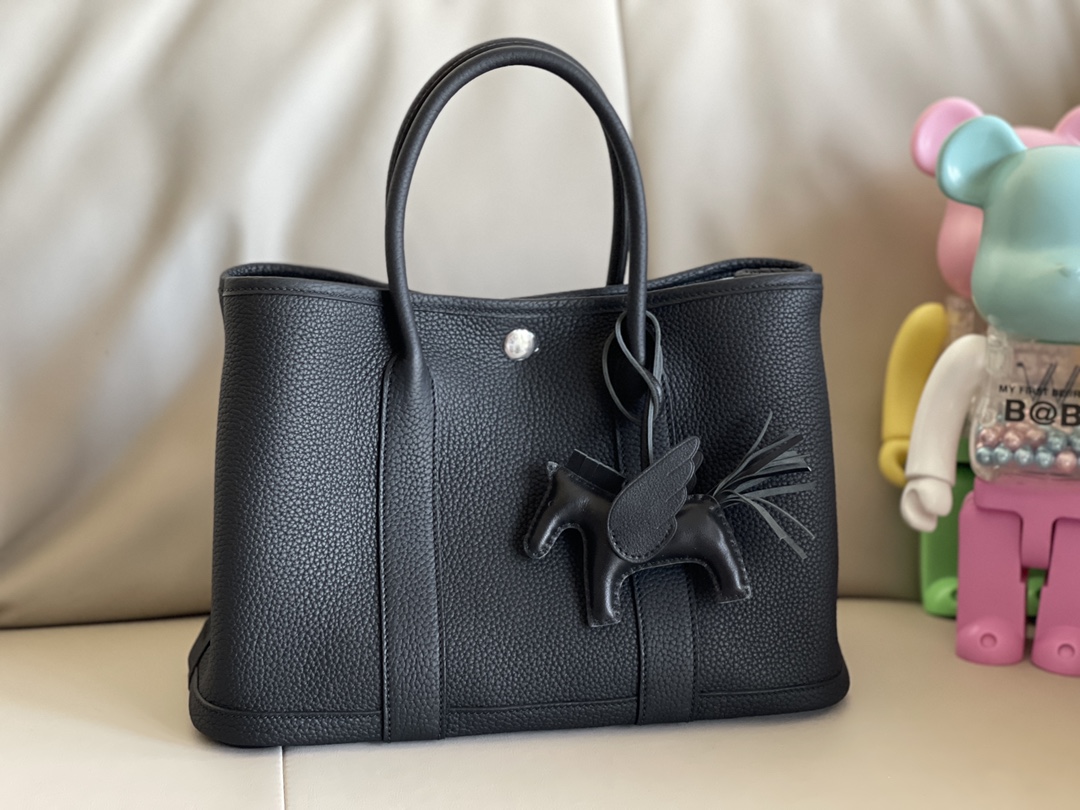 Túi Hermes Unisex Garden Party 30 Voyage Bag-Black