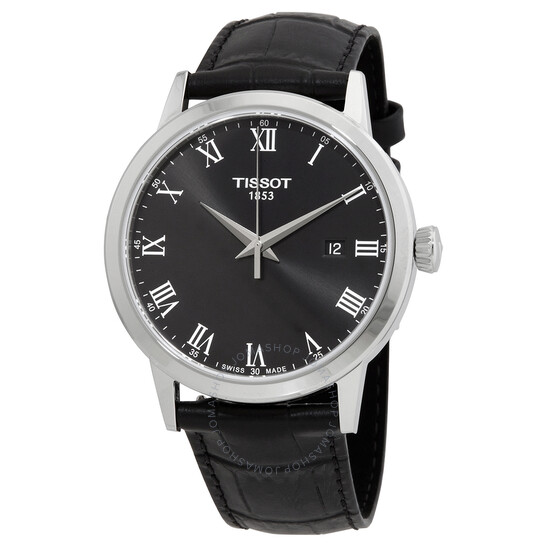 T-Classic Quartz Black Dial Men's Watch