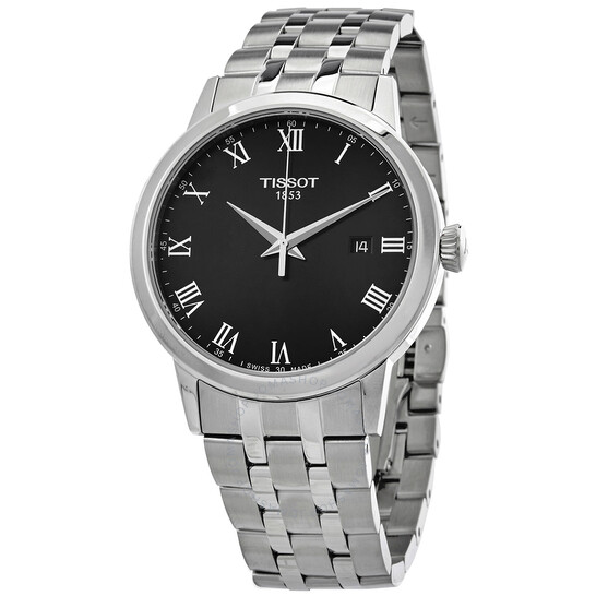 T-Classic Quartz Black Dial Men's Watch