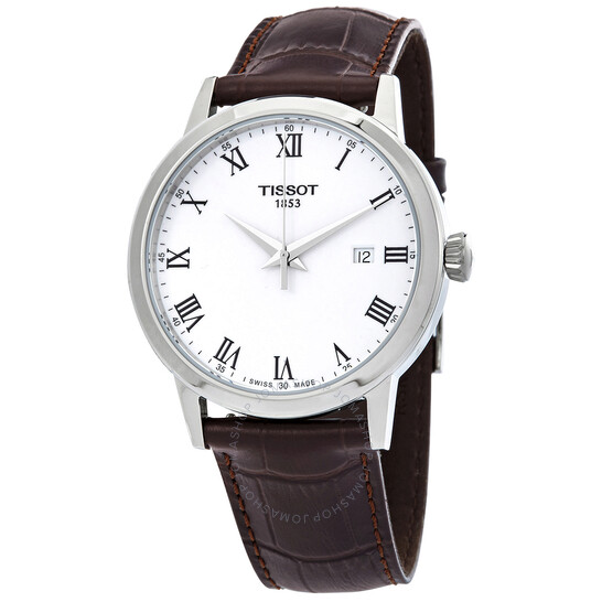 T-Classic Quartz White Dial Men's Watch