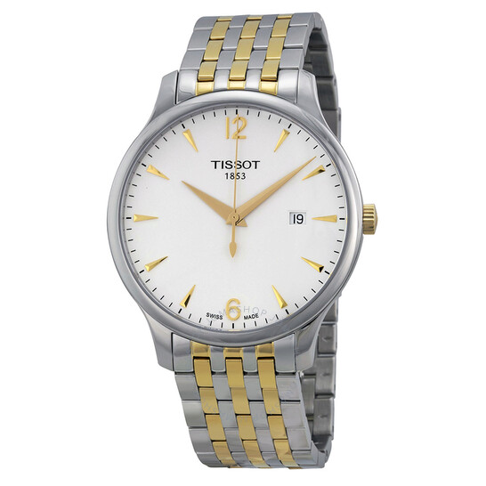 T-Classic Tradition White Dial Men's Watch T0636102203700