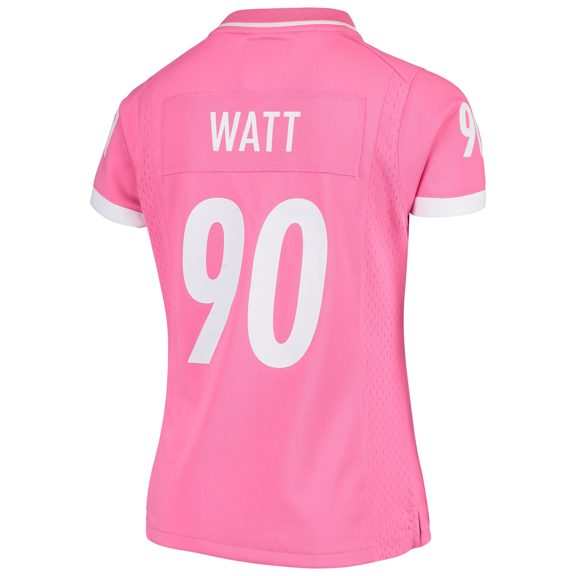 T.J. Watt Pittsburgh Steelers Girls Youth Fashion Bubble Gum Jersey – Pink