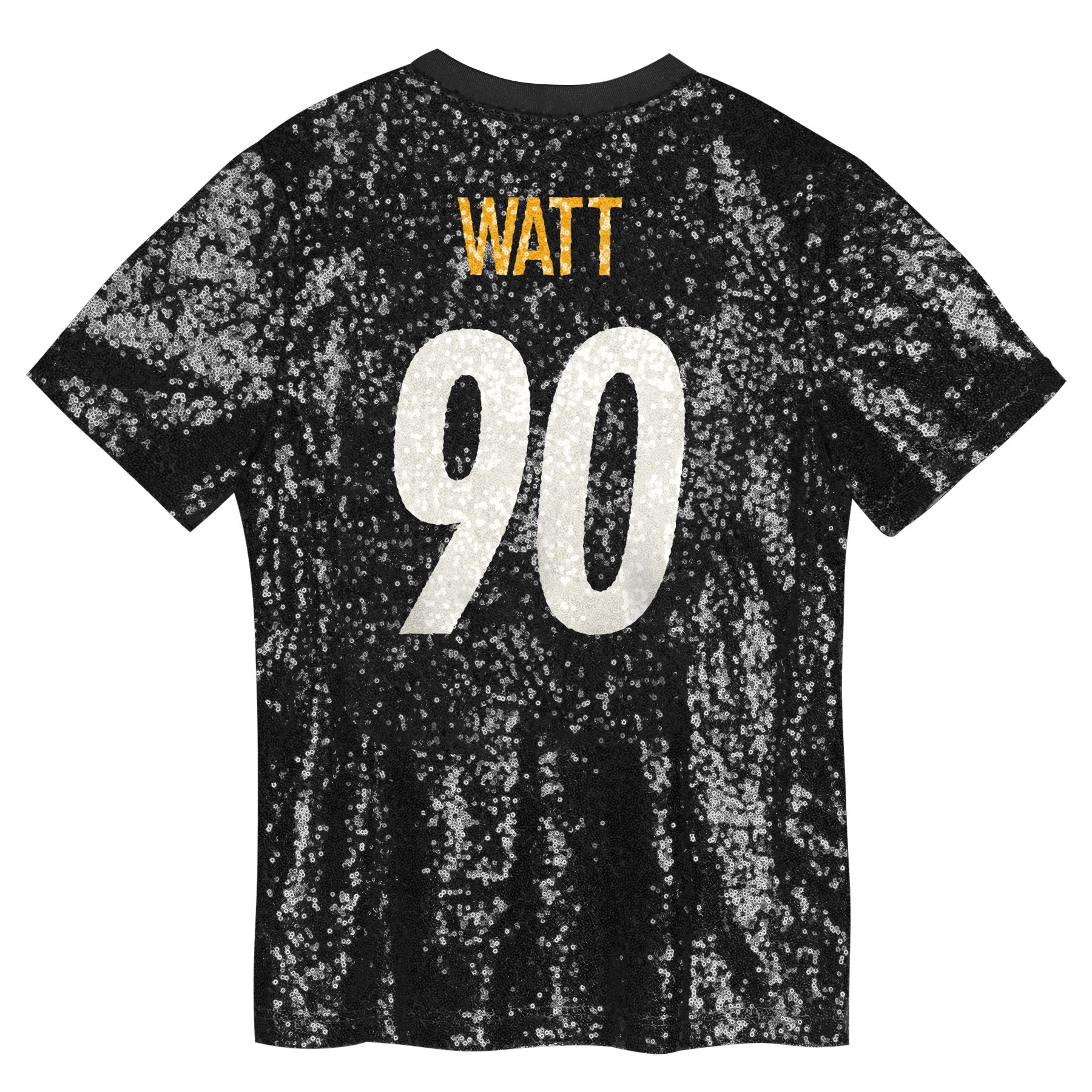 T.J. Watt Pittsburgh Steelers Women's Player Name & Number V-Neck Fashion Jersey - Black