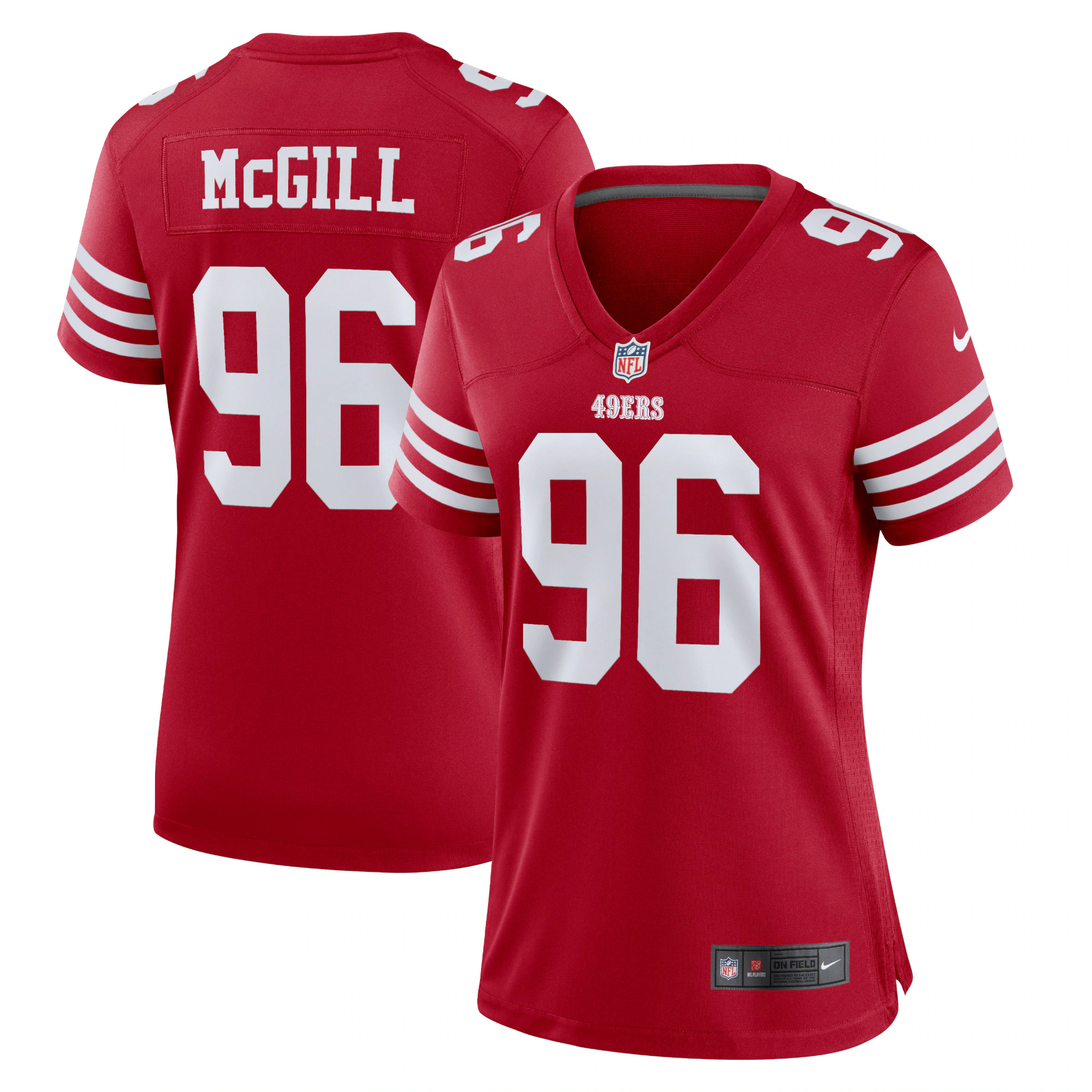 T.Y. McGill San Francisco  Nike Women's Home Game Player Jersey - Scarlet
