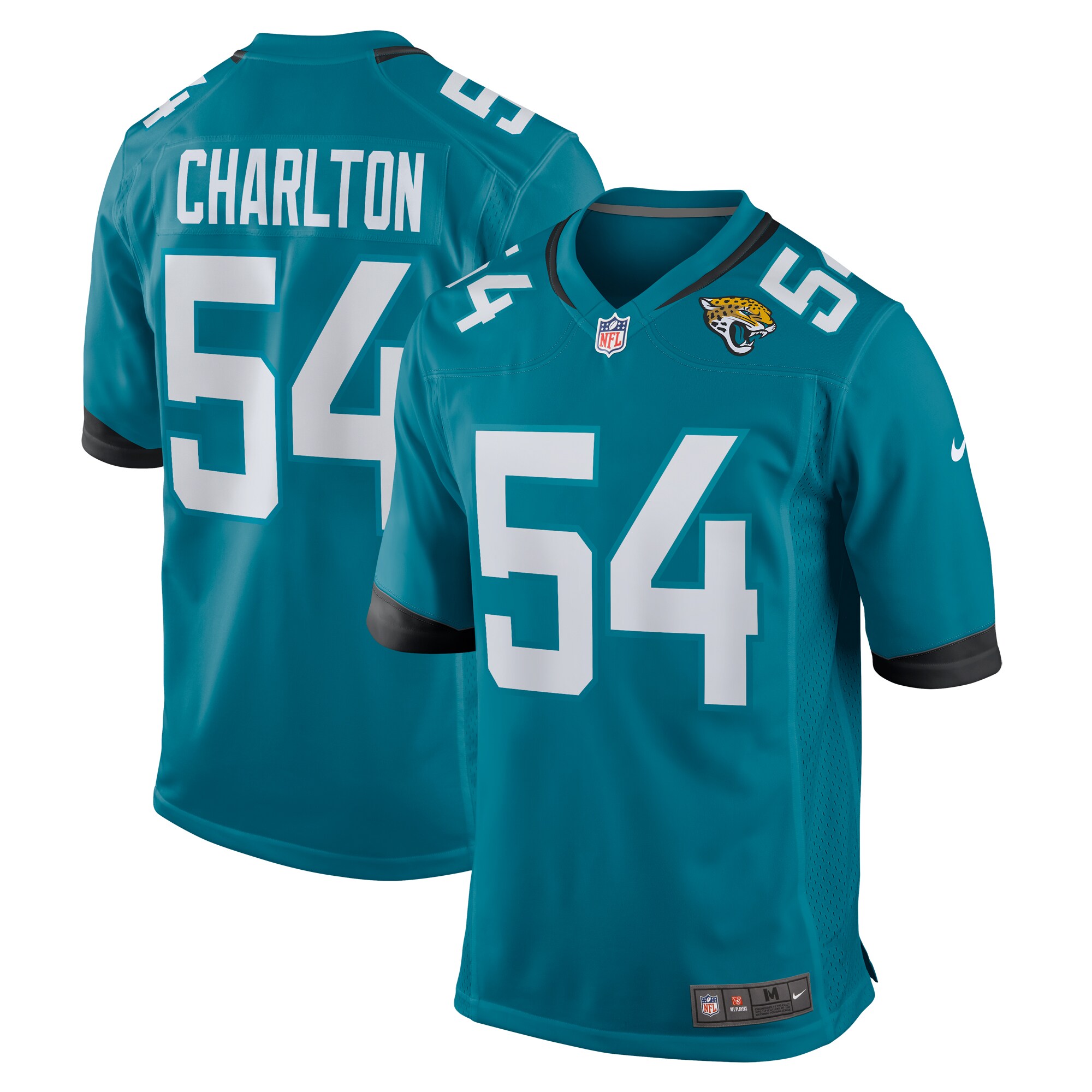 Taco Charlton Jacksonville Jaguars Nike Home Game Player Jersey - Teal