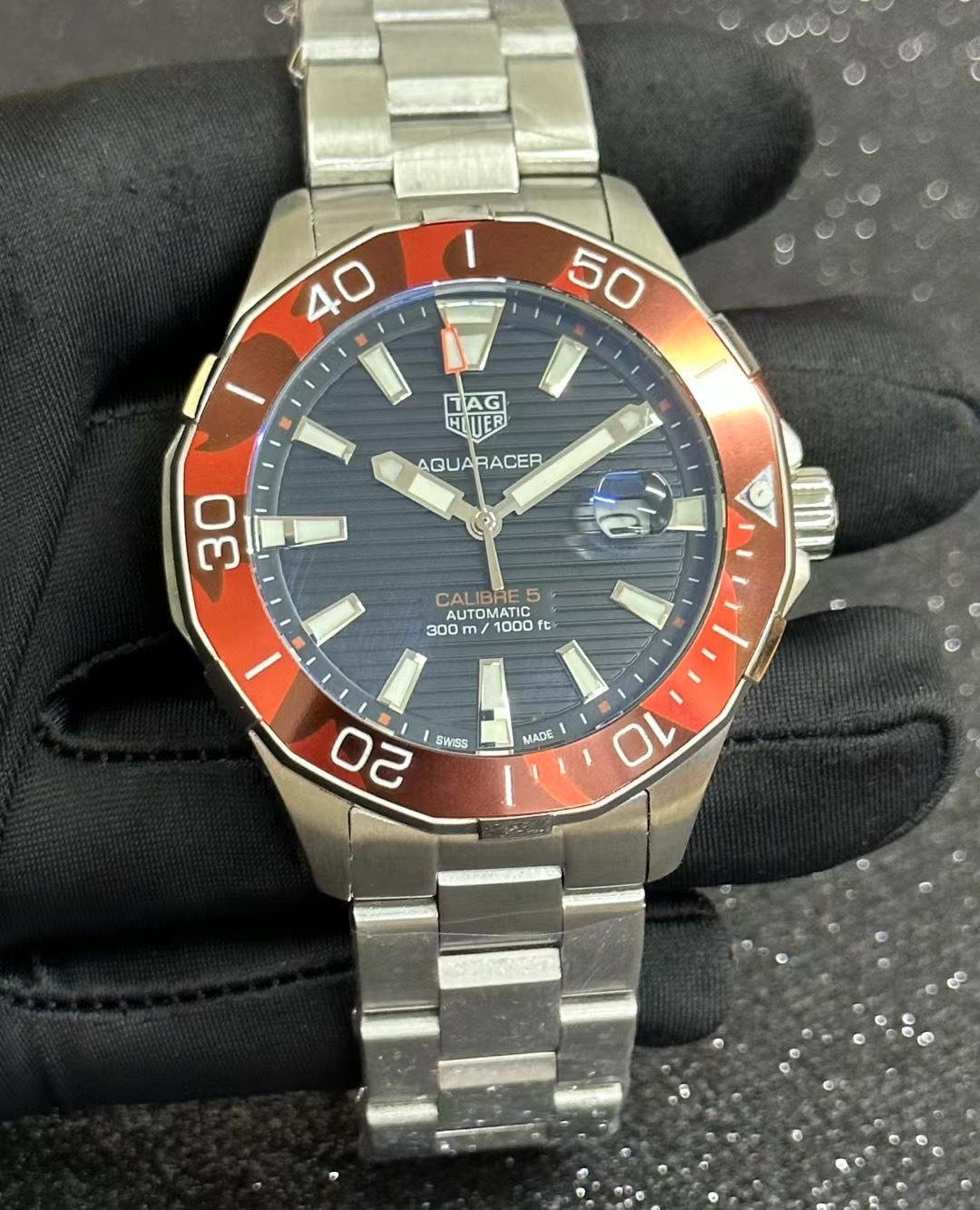 TAG Heuer Red Bezel - TAG Heuer Aquaracer Red Bezel - Stainless Steel - Image 2