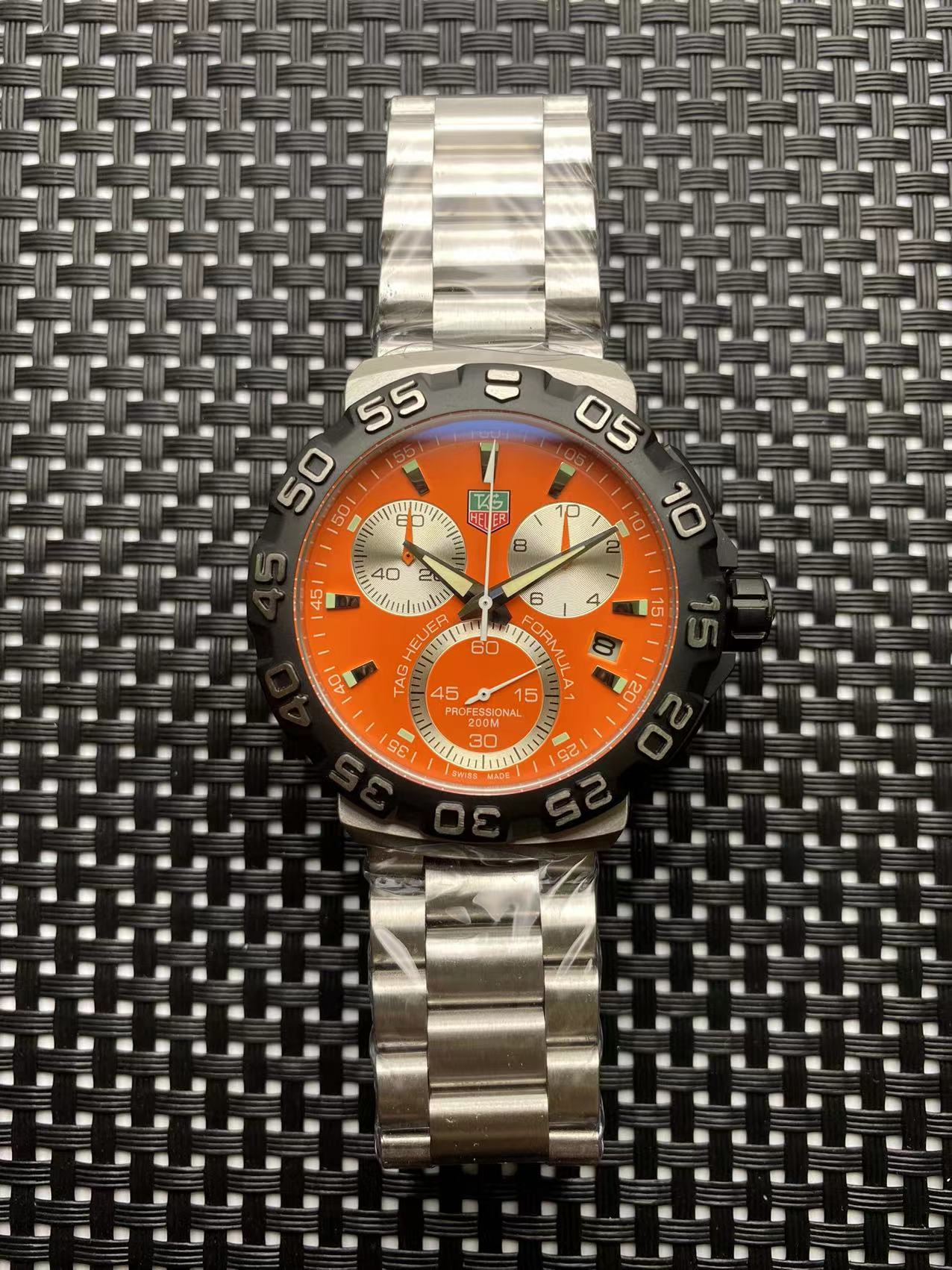 TAG Heuer Orange Watch - TAG Heuer Formula 1 Orange Dial Stainless - Image 2