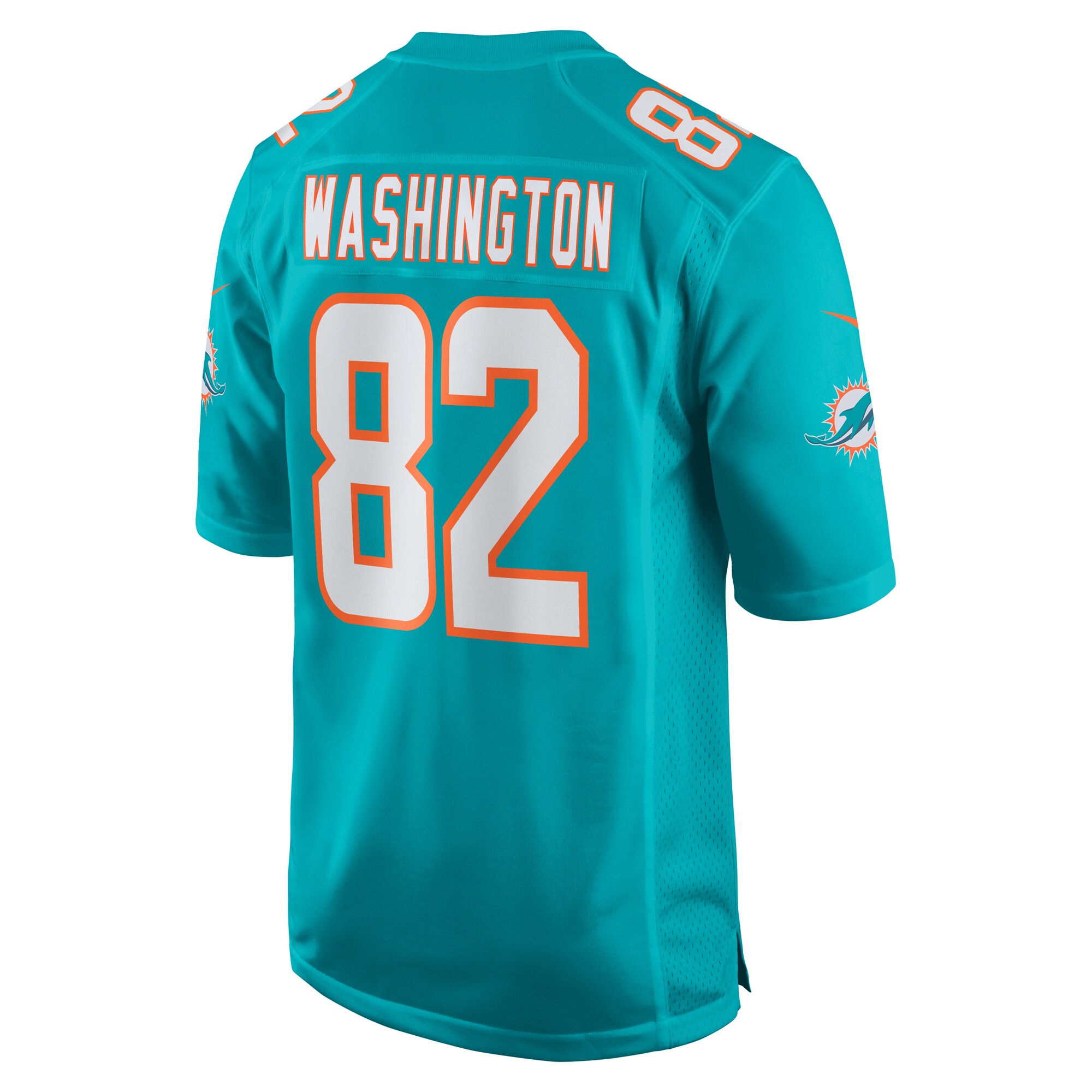 Tahj Washington Miami Dolphins Nike  Game Jersey -  Aqua