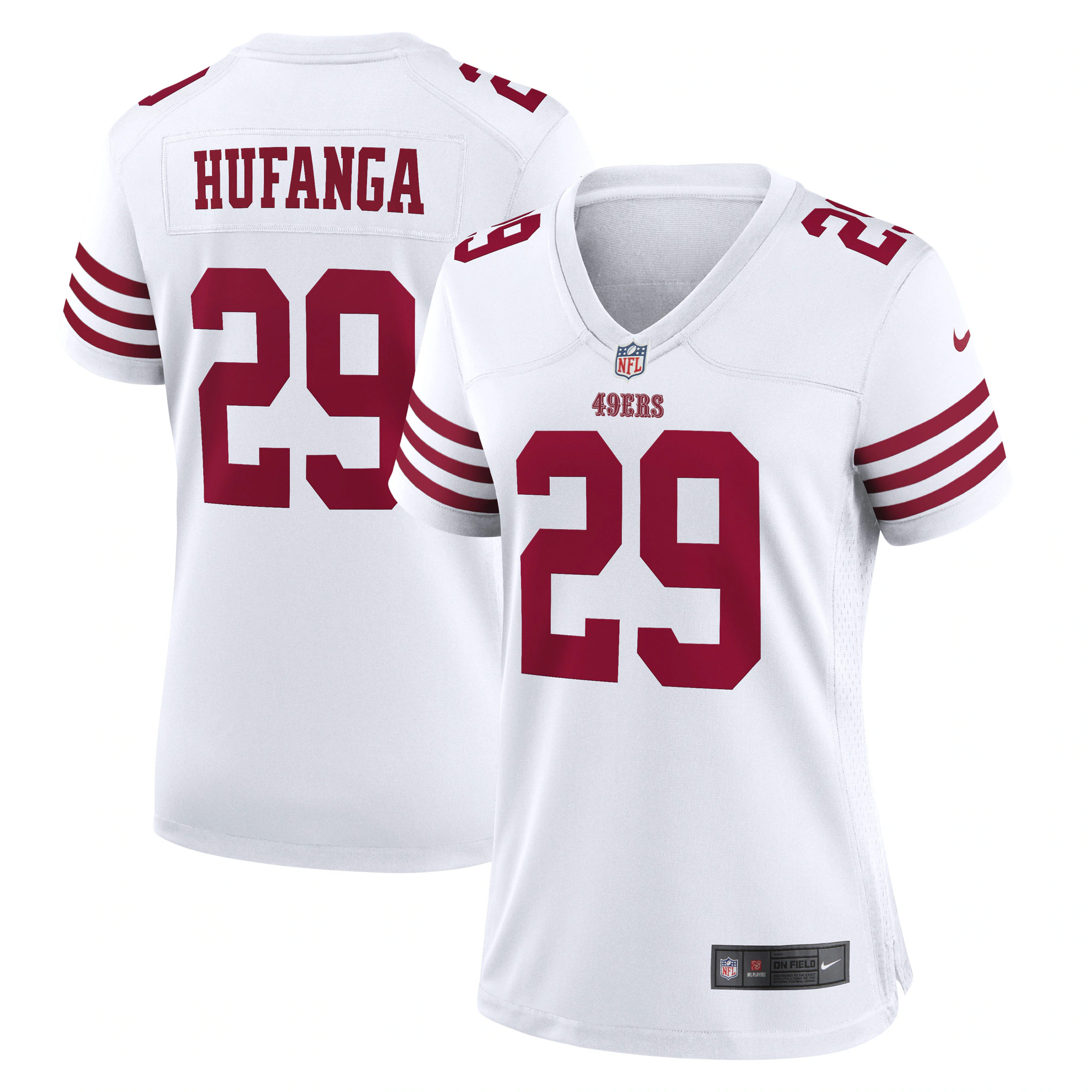 Talanoa Hufanga San Francisco  Nike Women's Away Game Player Jersey - White
