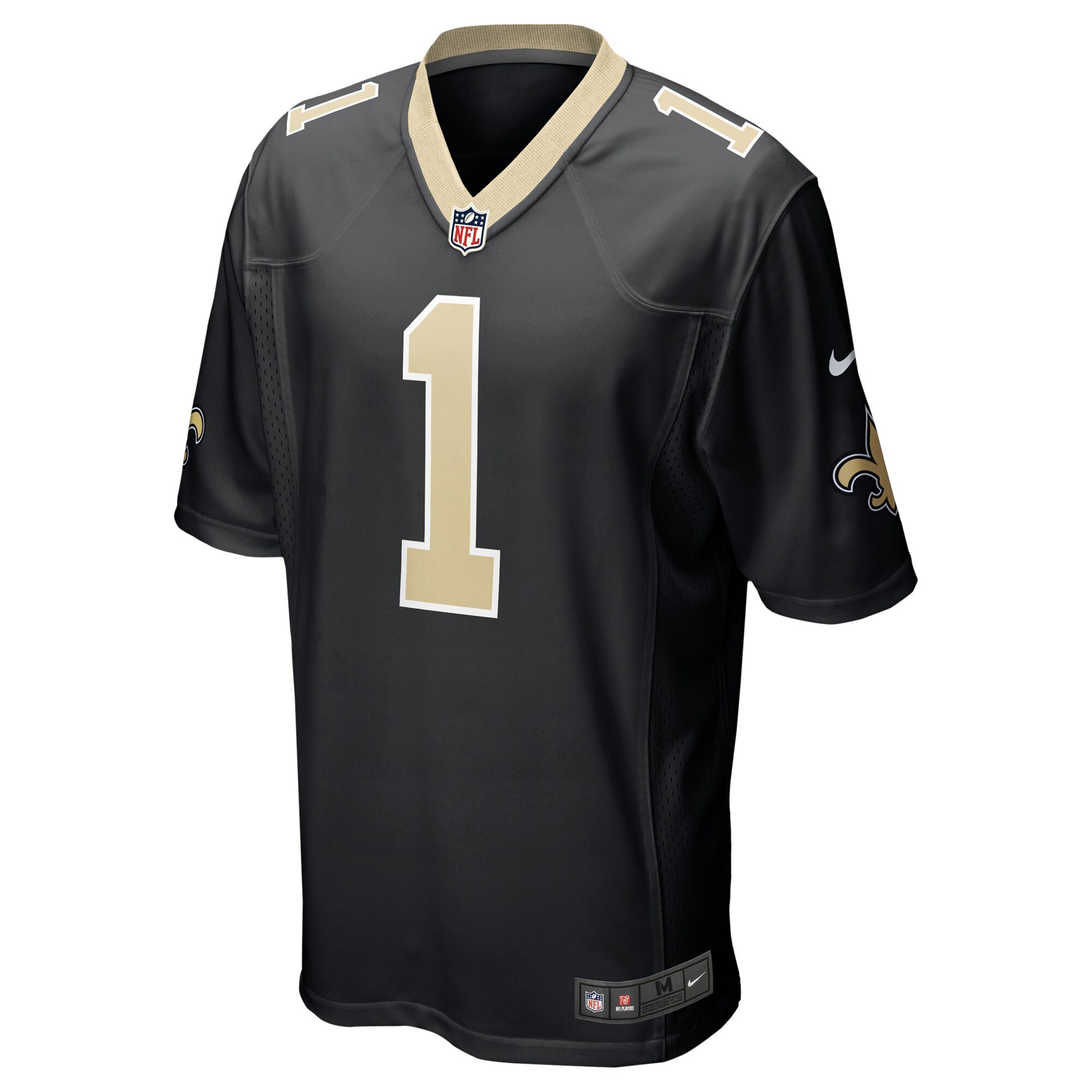 Taliese Fuaga New Orleans Saints Nike 2024 NFL Draft First Round Pick Player Game Jersey - Black