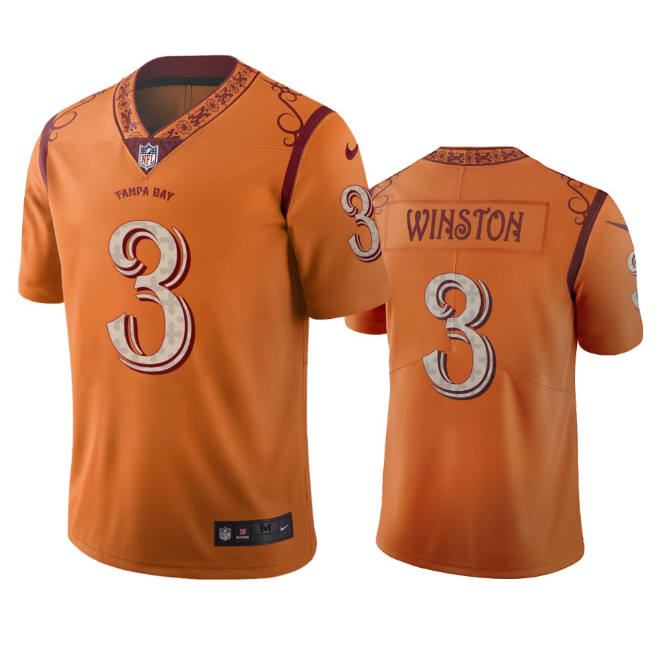 Jameis Winston Buccaneers Orange Jersey