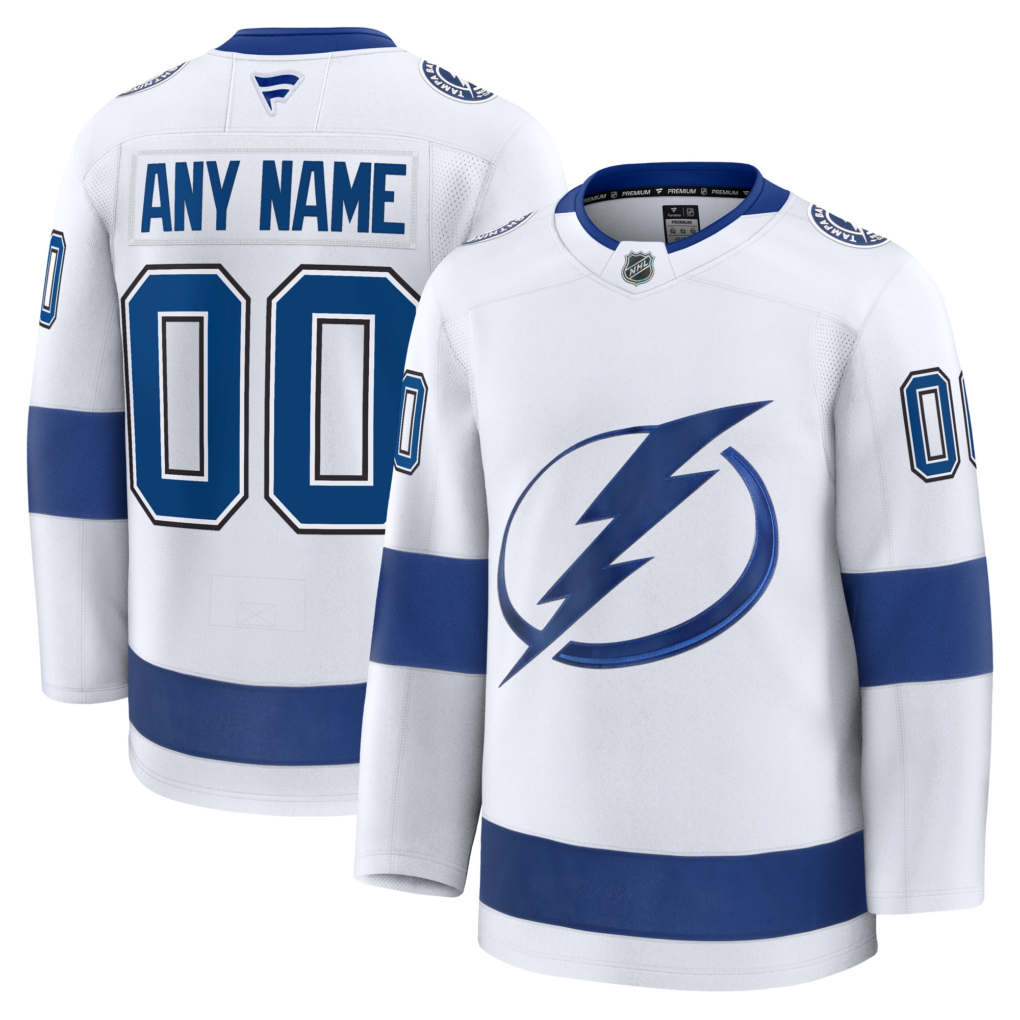 Tampa Bay Lightning Fanatics Alternate Premium Custom Jersey – Black
