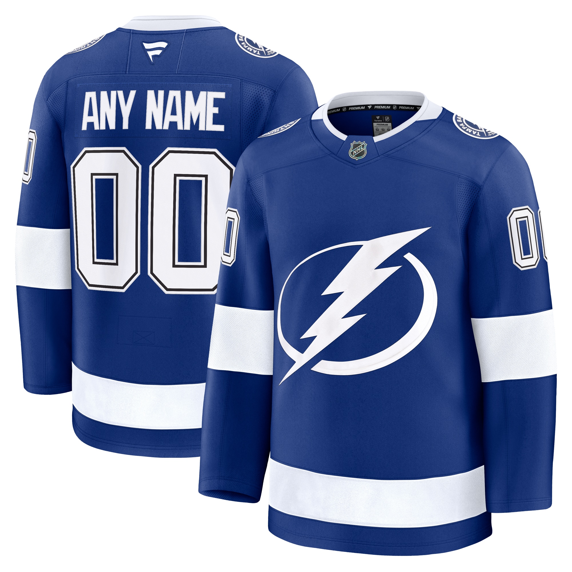 Tampa Bay Lightning Fanatics Alternate Premium Custom Jersey – Black