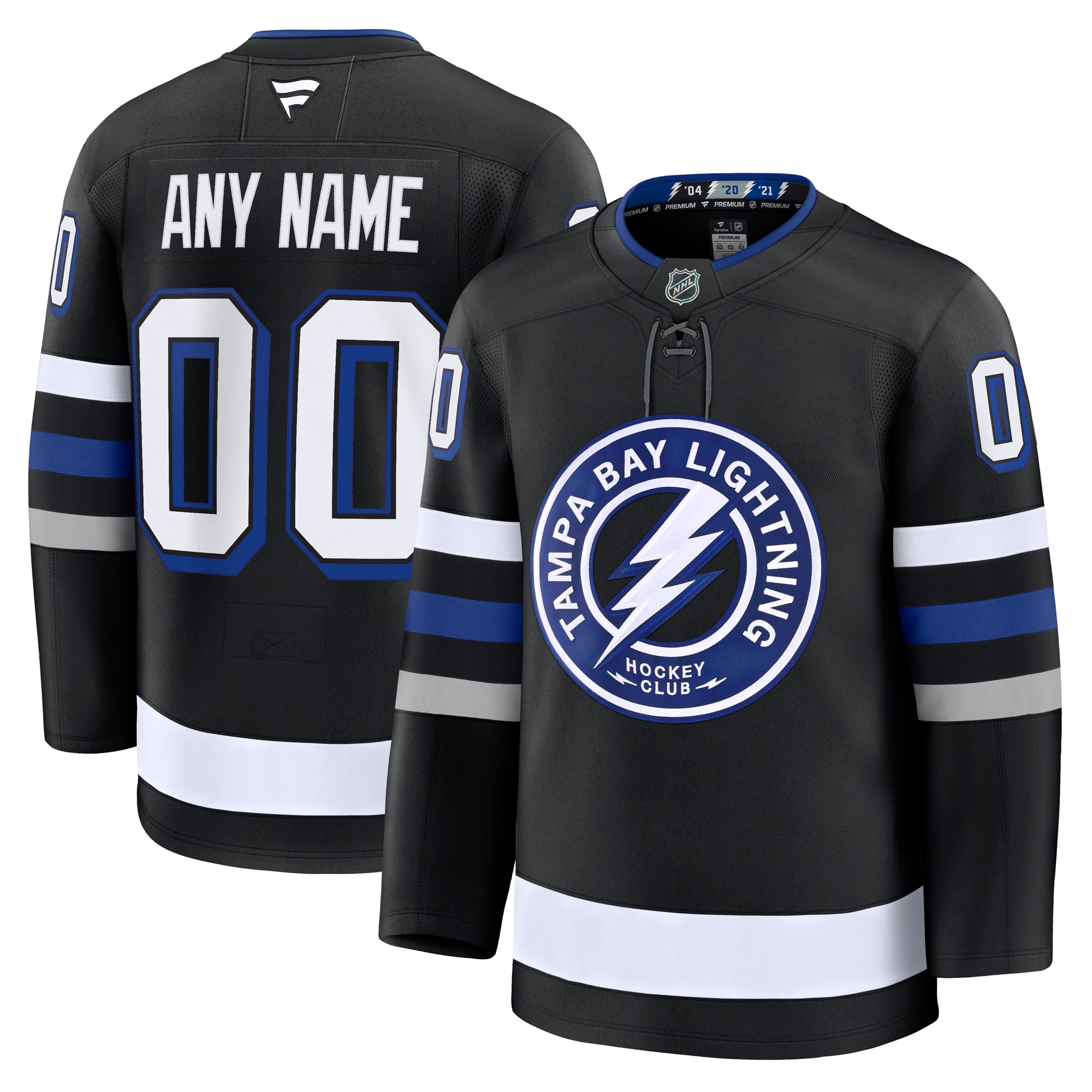 Tampa Bay Lightning Fanatics Away Premium Custom Jersey – White