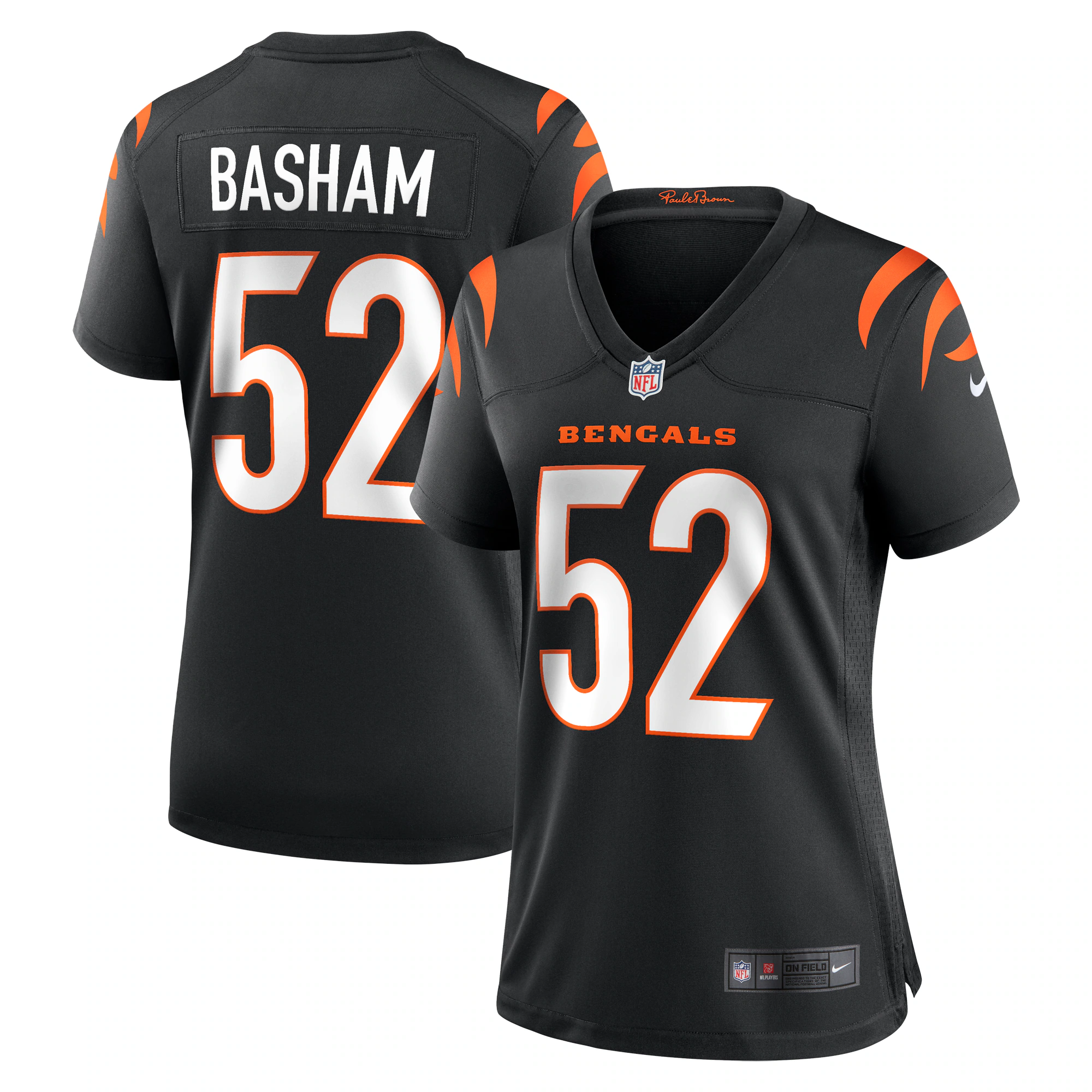 Tarell Basham Cincinnati Bengals Nike Women's Team Game Jersey - Black